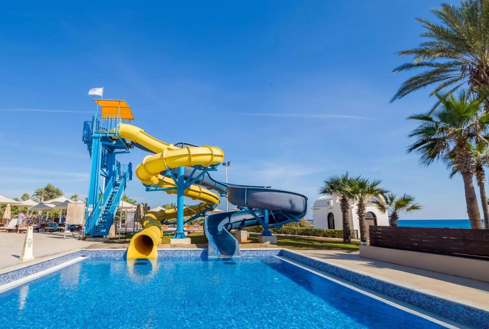 Aqua park in Adams Beach Hotel & Spa