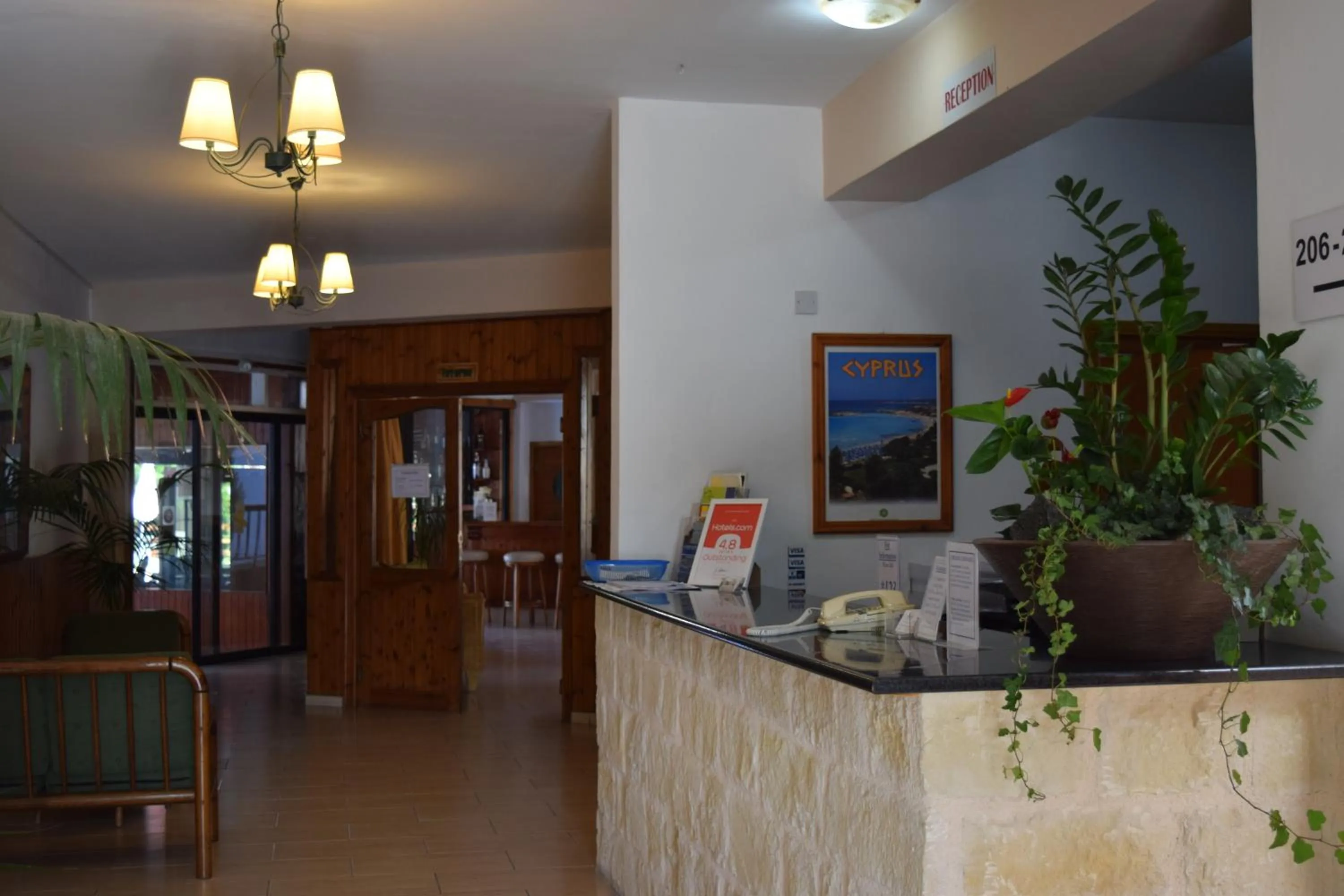 Lobby or reception in Anna Hotel Apartments
