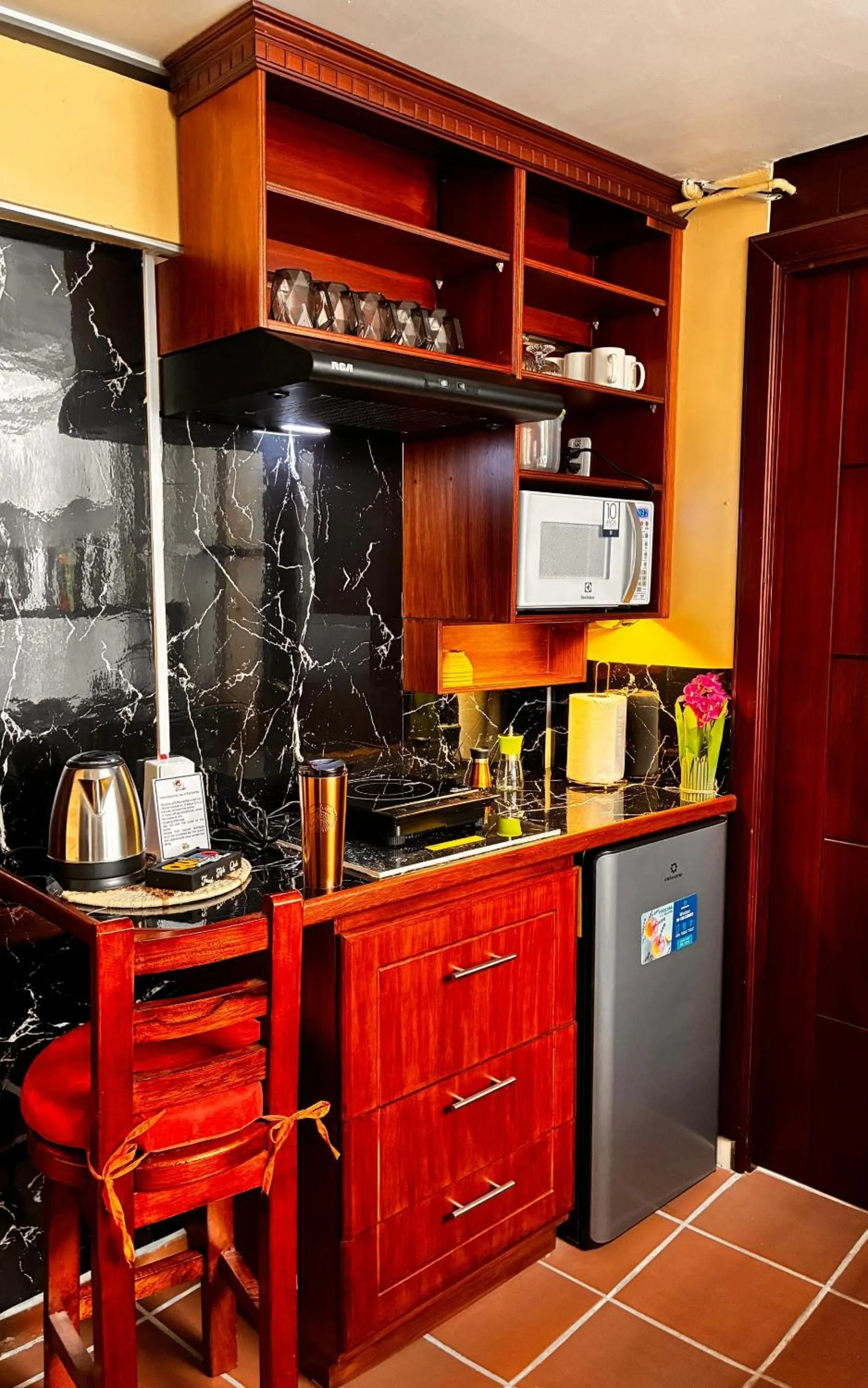 kitchen in Friends Hotel & Rooftop - Historic Center & Museums