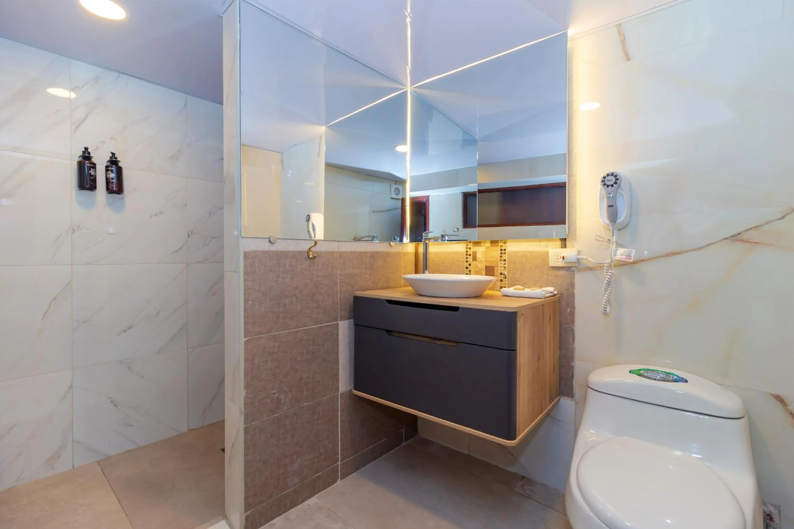 Shower in Friends Hotel & Rooftop - Historic Center & Museums