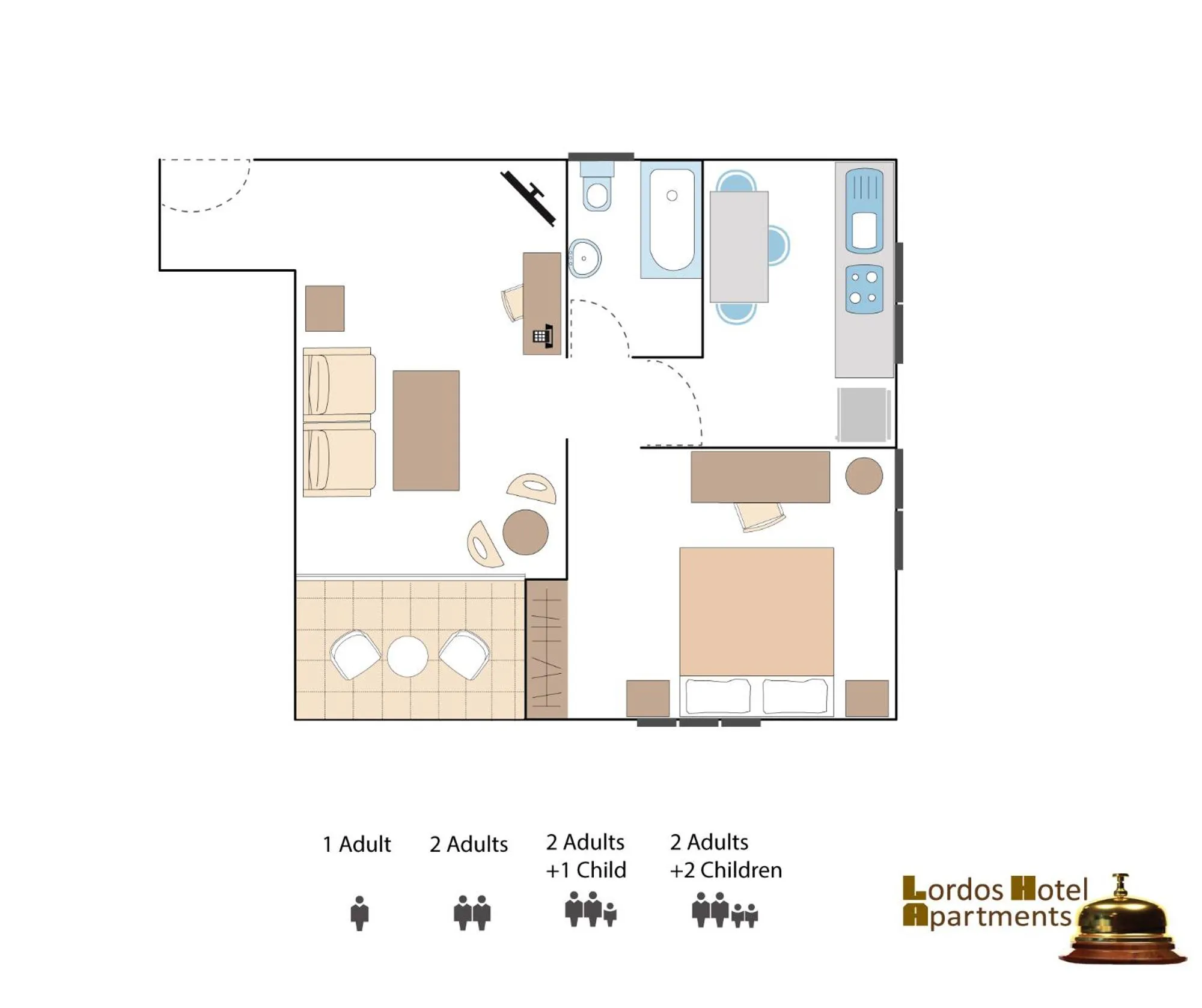 Floor plan in Lordos Hotel Apartments Nicosia