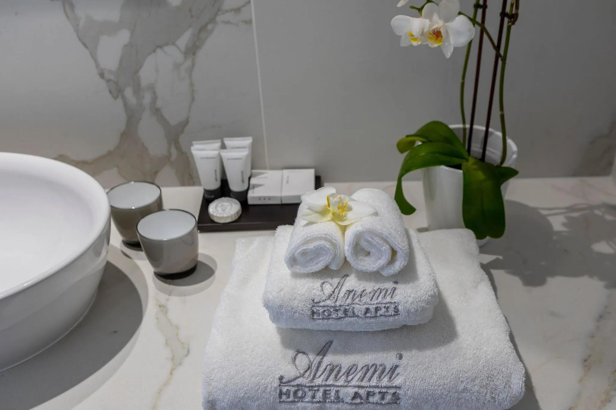 Bathroom in Anemi Hotel & Suites