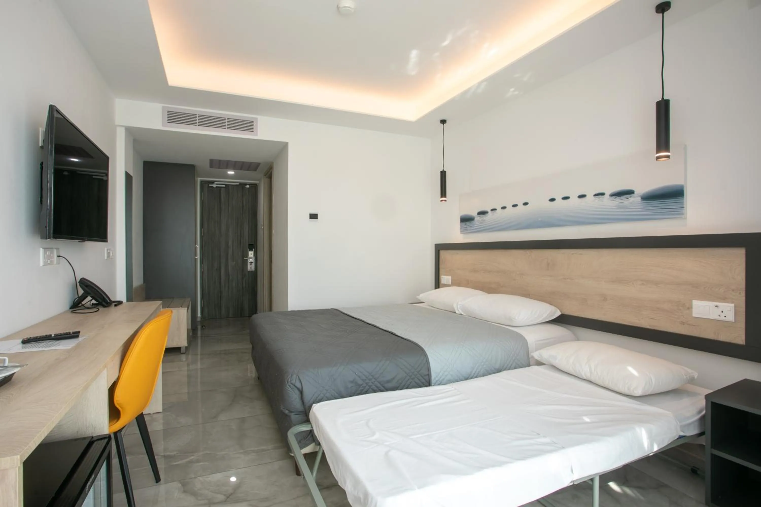 Bedroom, Bed in Papouis Protaras Hotel