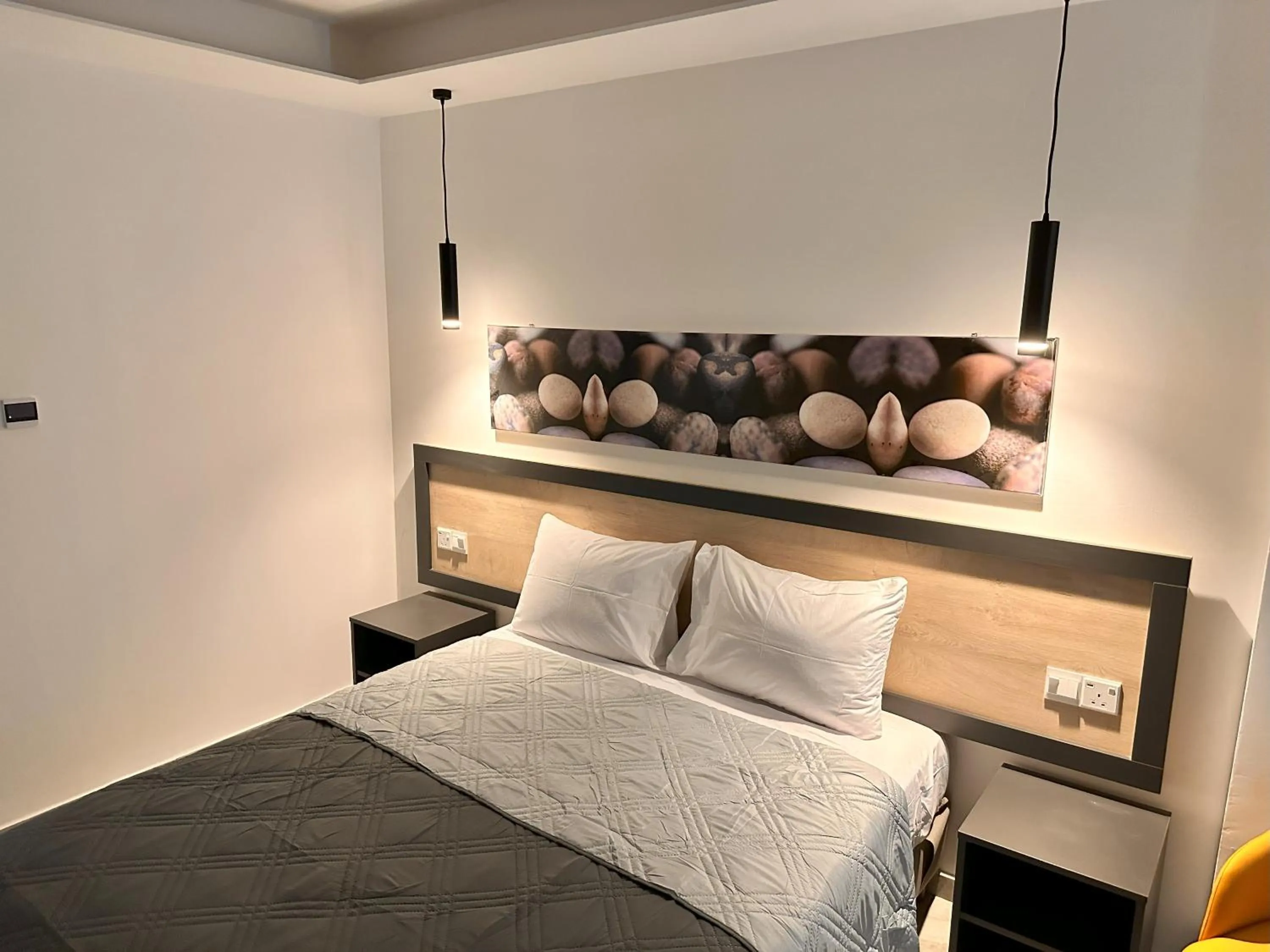 Bed in Papouis Protaras Hotel