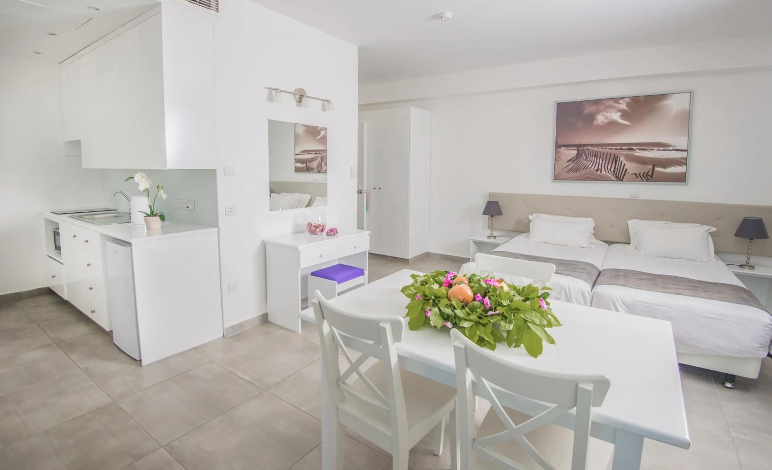 Bed in Alva Hotel Apartments