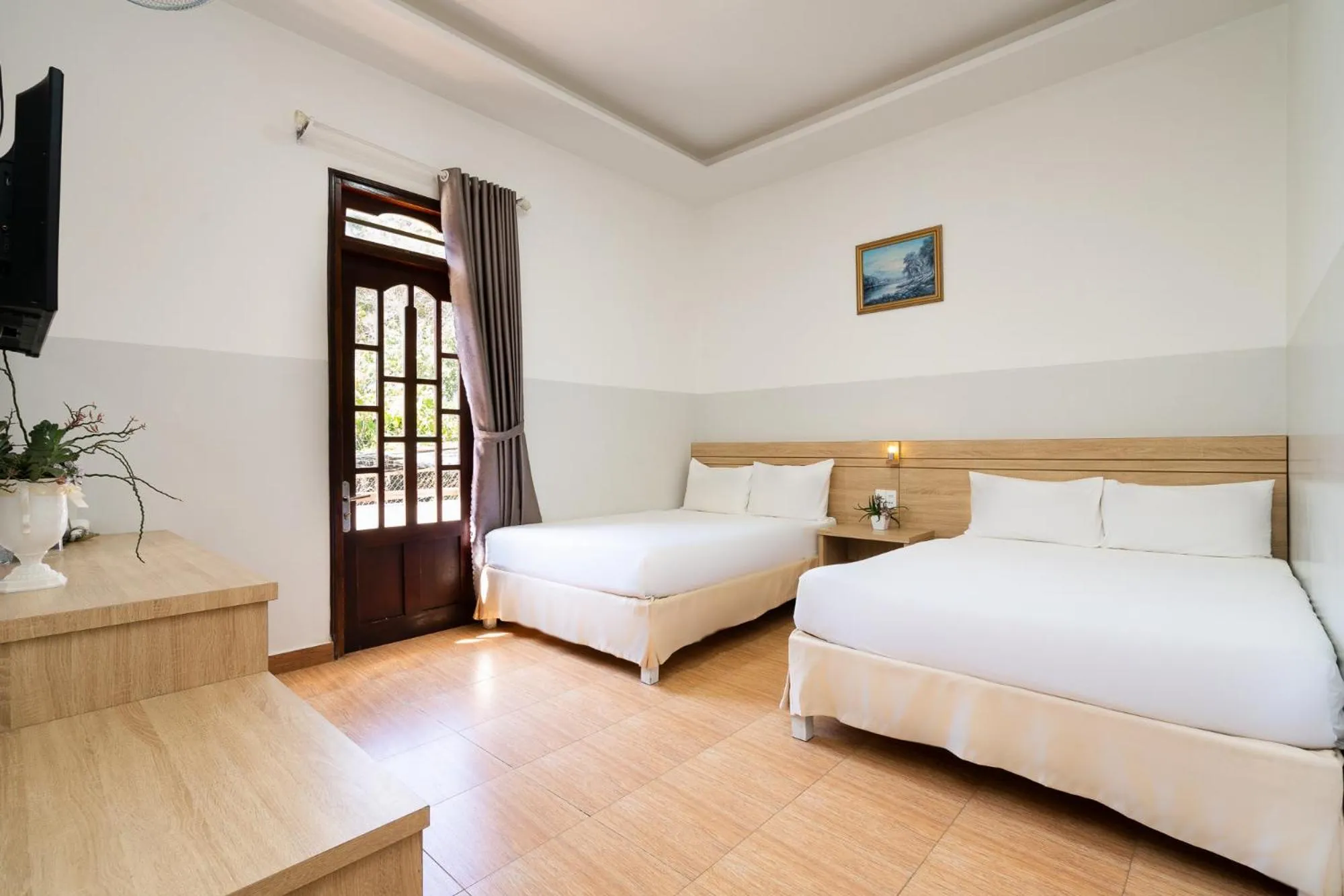 Bed in Ngoc Nguyen Anh Hotel Da Lat