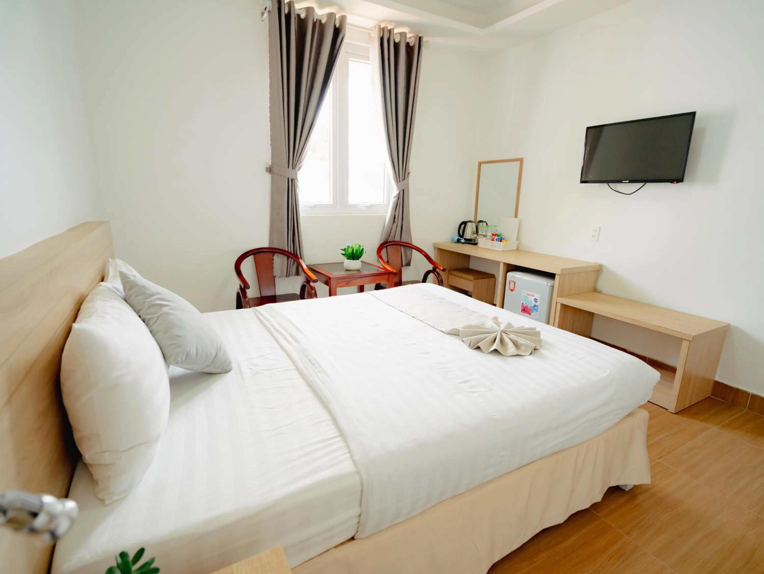 Bed in Ngoc Nguyen Anh Hotel Da Lat