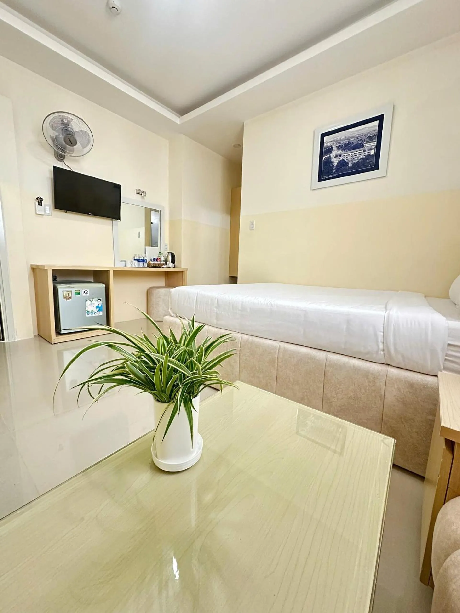 Bed in Ngoc Nguyen Anh Hotel Da Lat