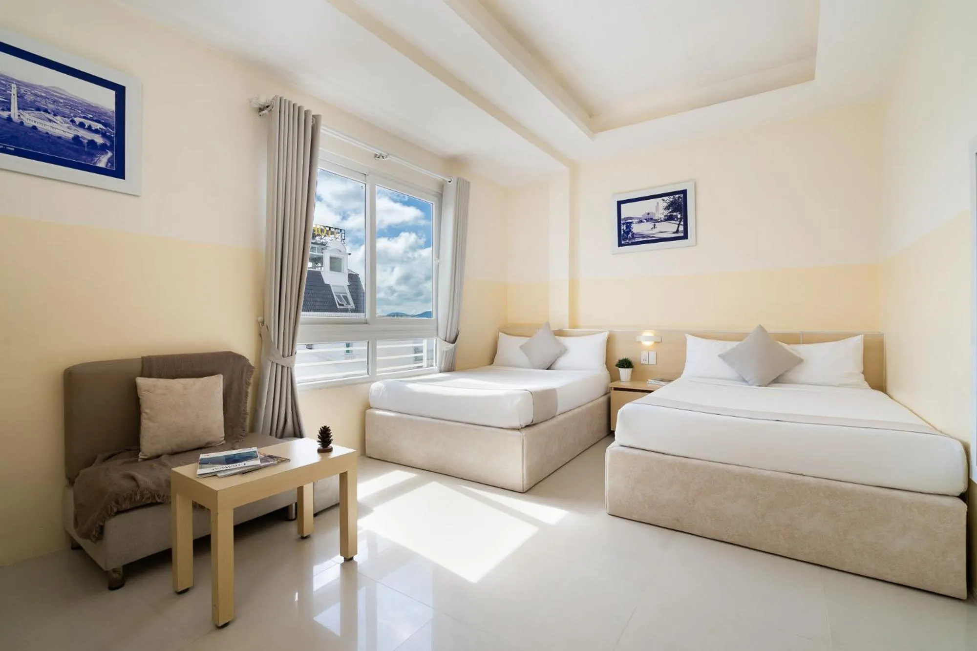 Bed in Ngoc Nguyen Anh Hotel Da Lat