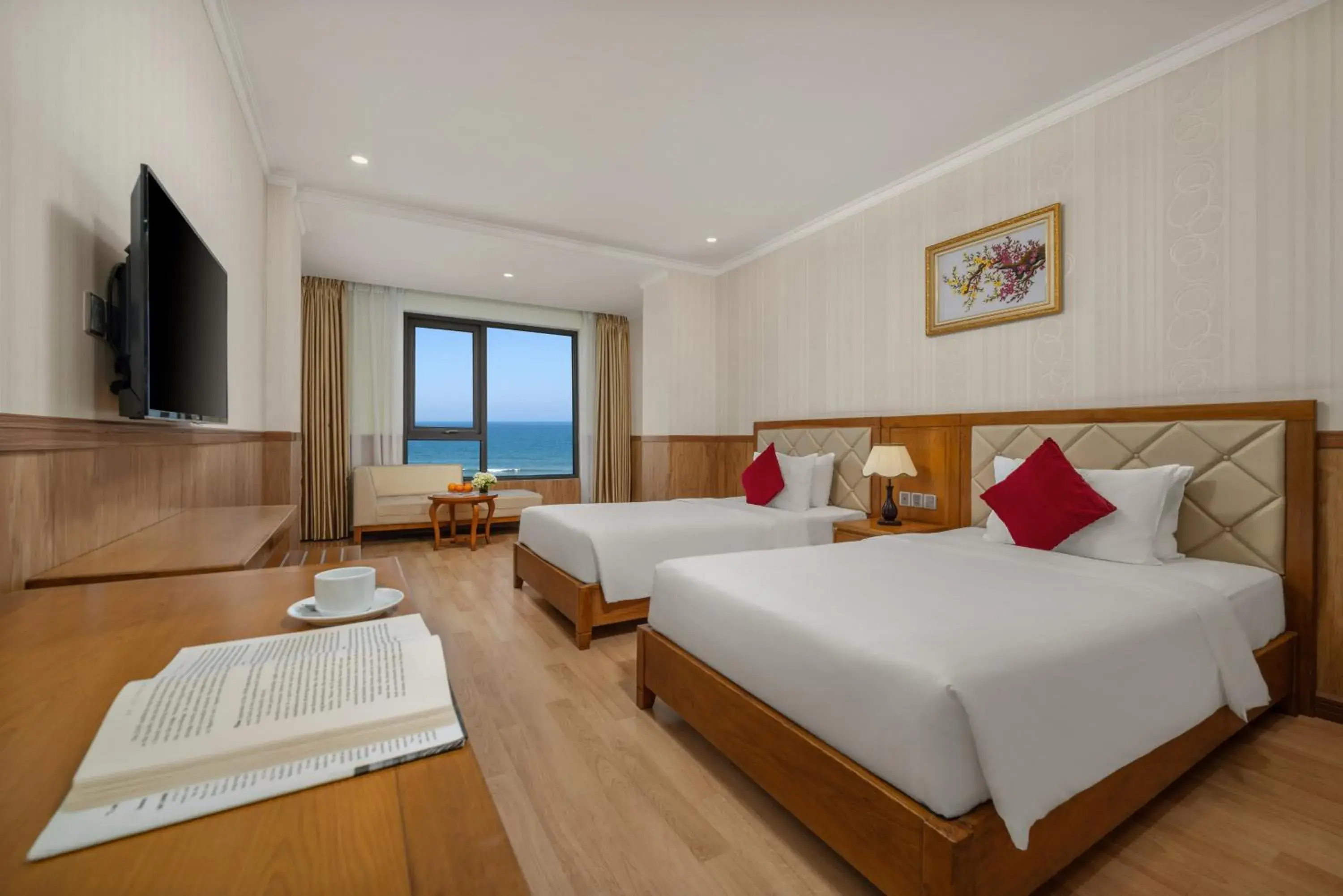 Premier Twin Room with Sea View in Serene Beach Hotel Danang Premier Twin Room with Sea View in Serene Beach Hotel Danang