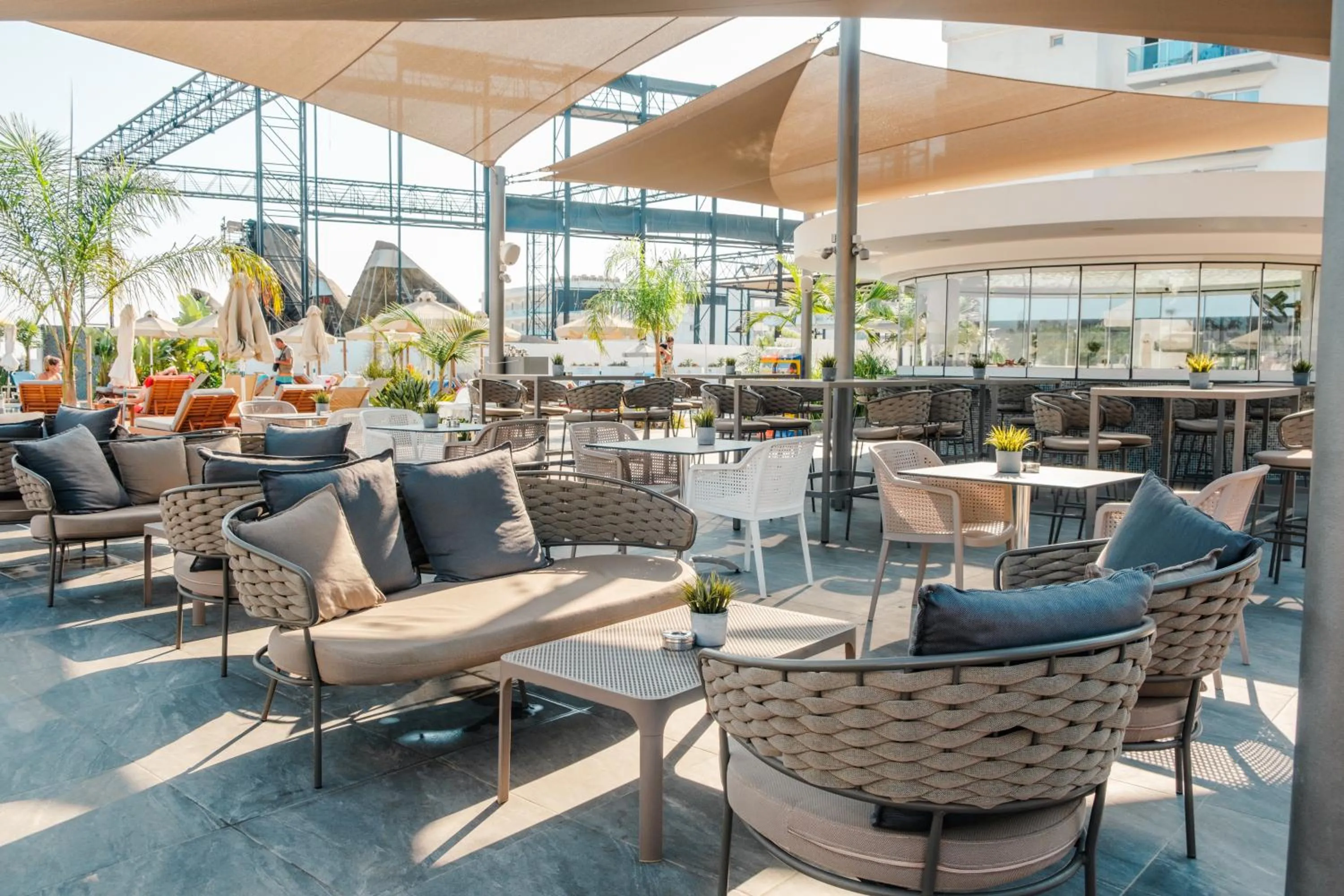 Seating area in Kapetanios Bay Hotel Protaras