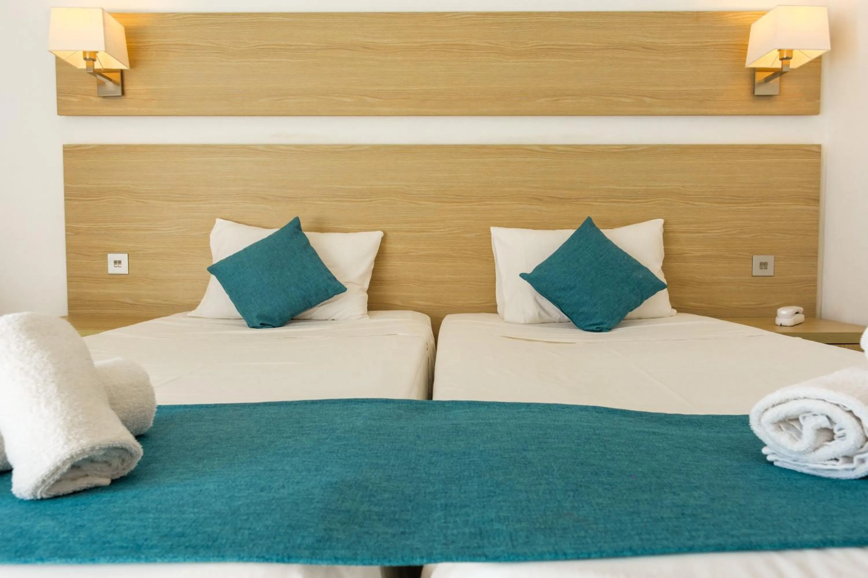 Bed in Kapetanios Bay Hotel Protaras