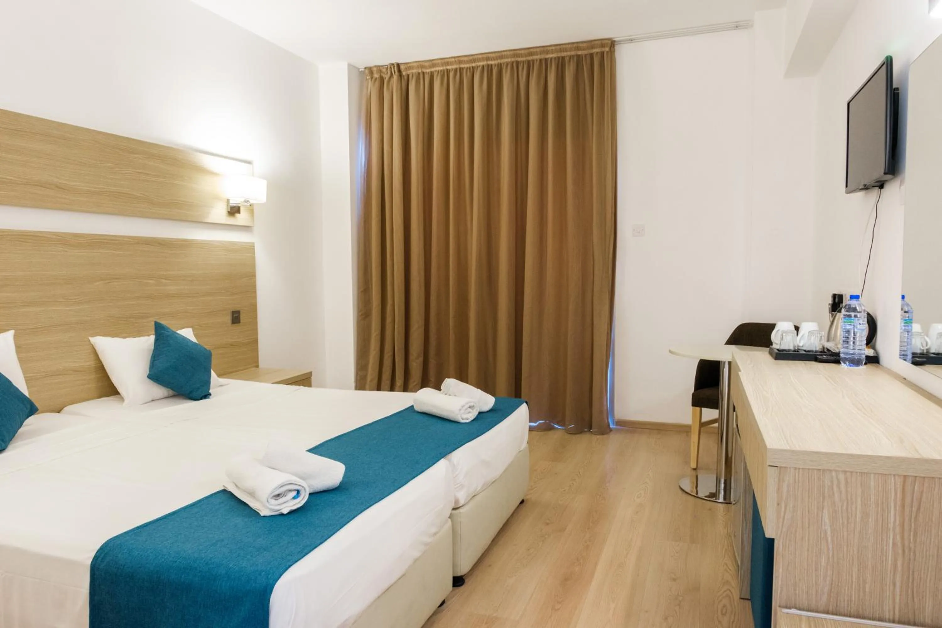 Bed in Kapetanios Bay Hotel Protaras