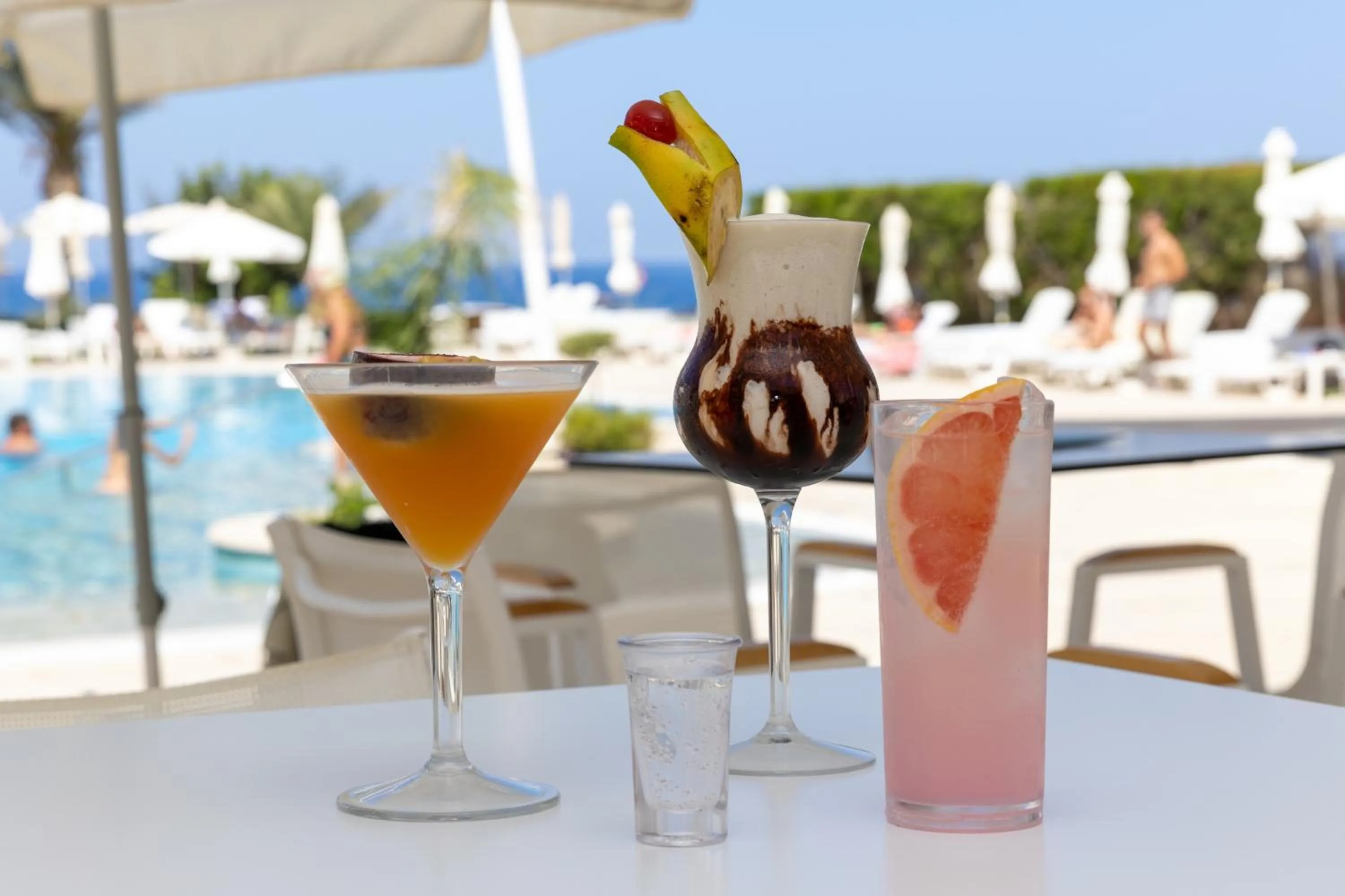 Drinks in Venus Beach Hotel