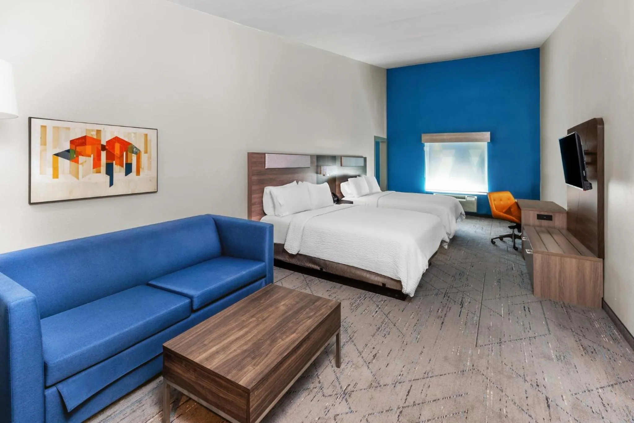 Photo of the whole room, Bed in Holiday Inn Express Hotel & Suites Henderson - Traffic Star by IHG