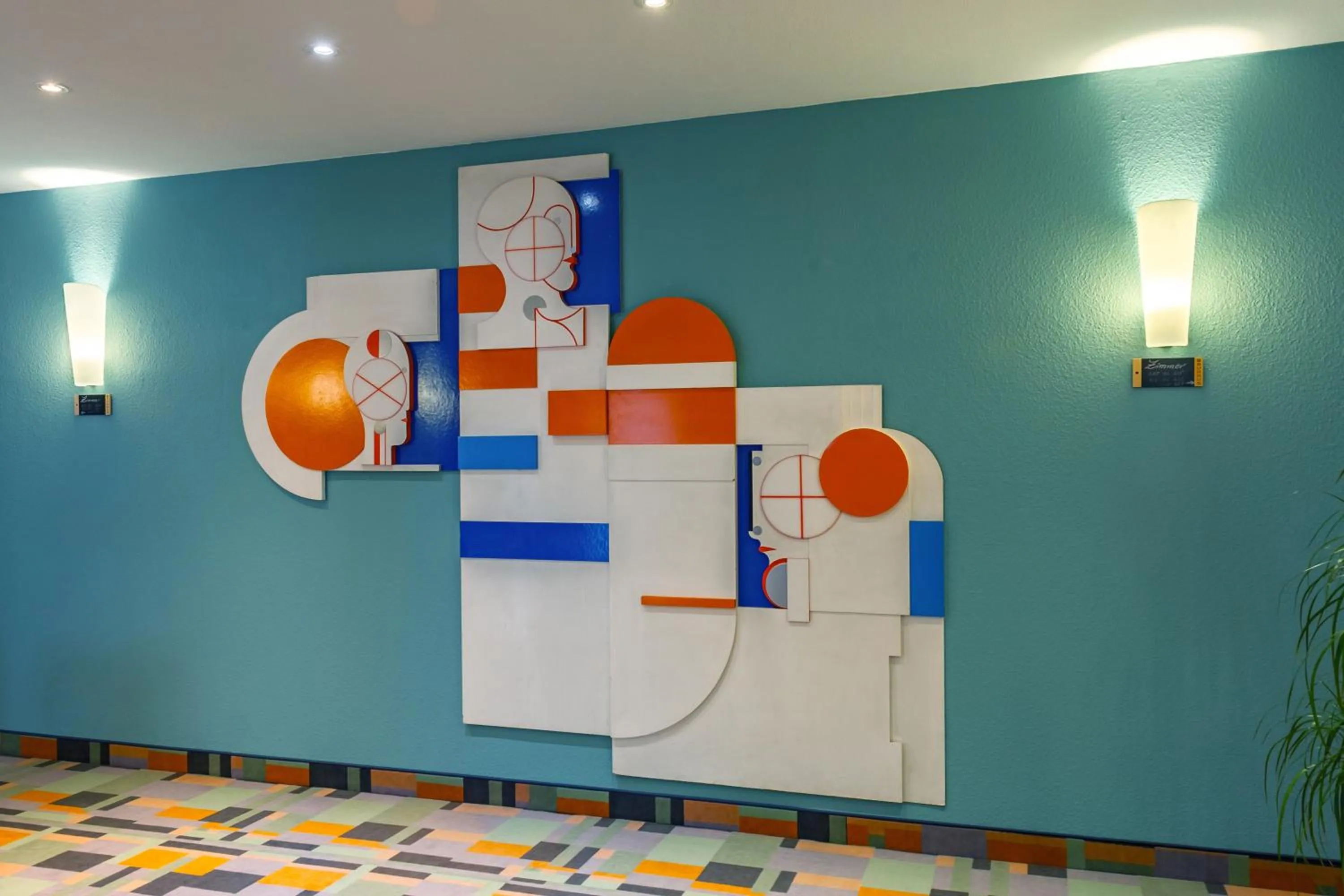 Lobby or reception in City-Pension Dessau-Roßlau