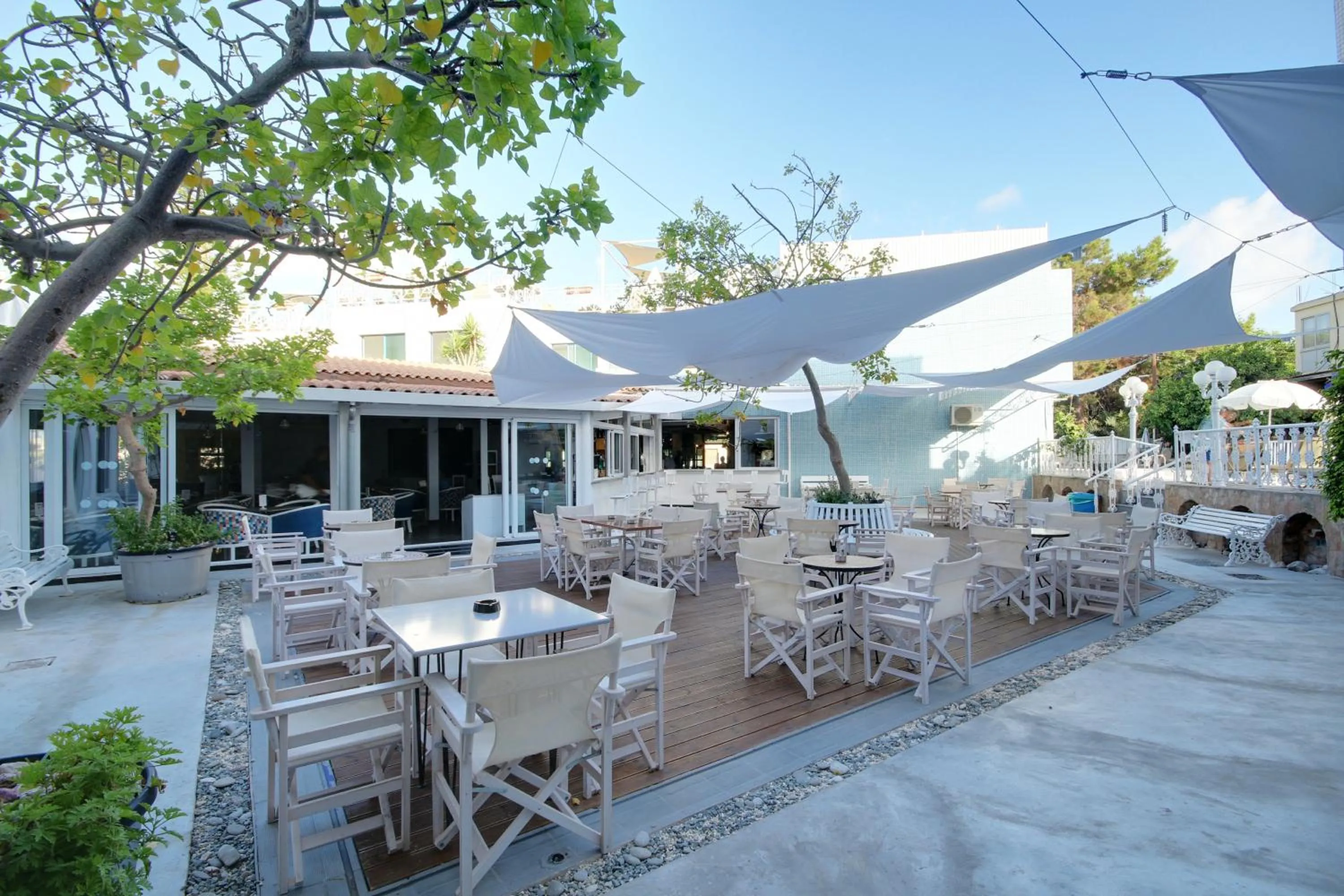Patio in Nereus Hotel