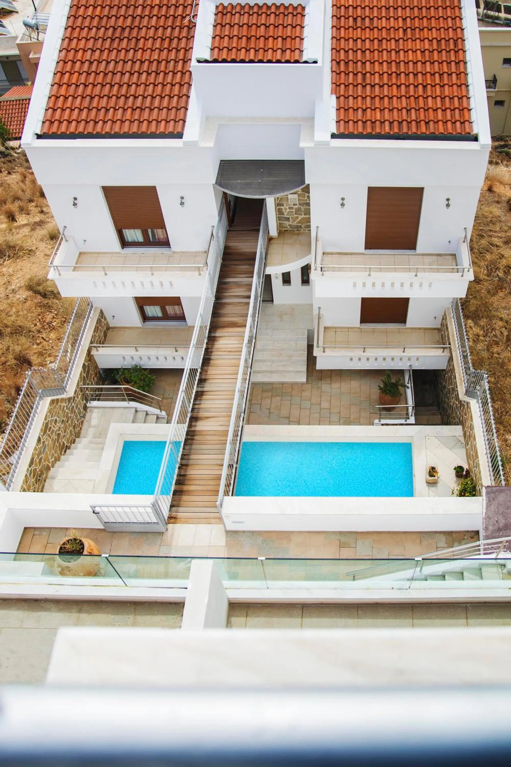 Bird's eye view in Porto Kaza