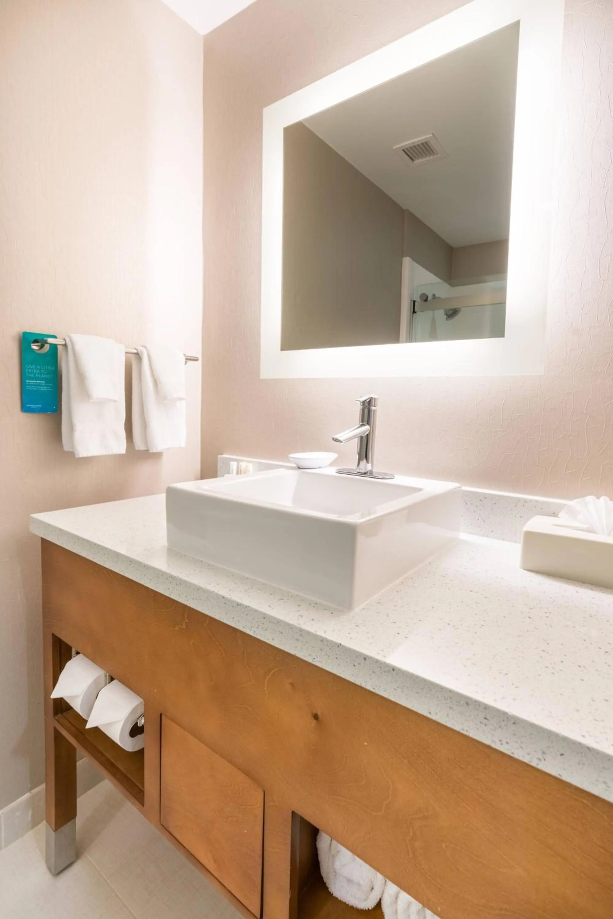 Bathroom in SpringHill Suites by Marriott Denton