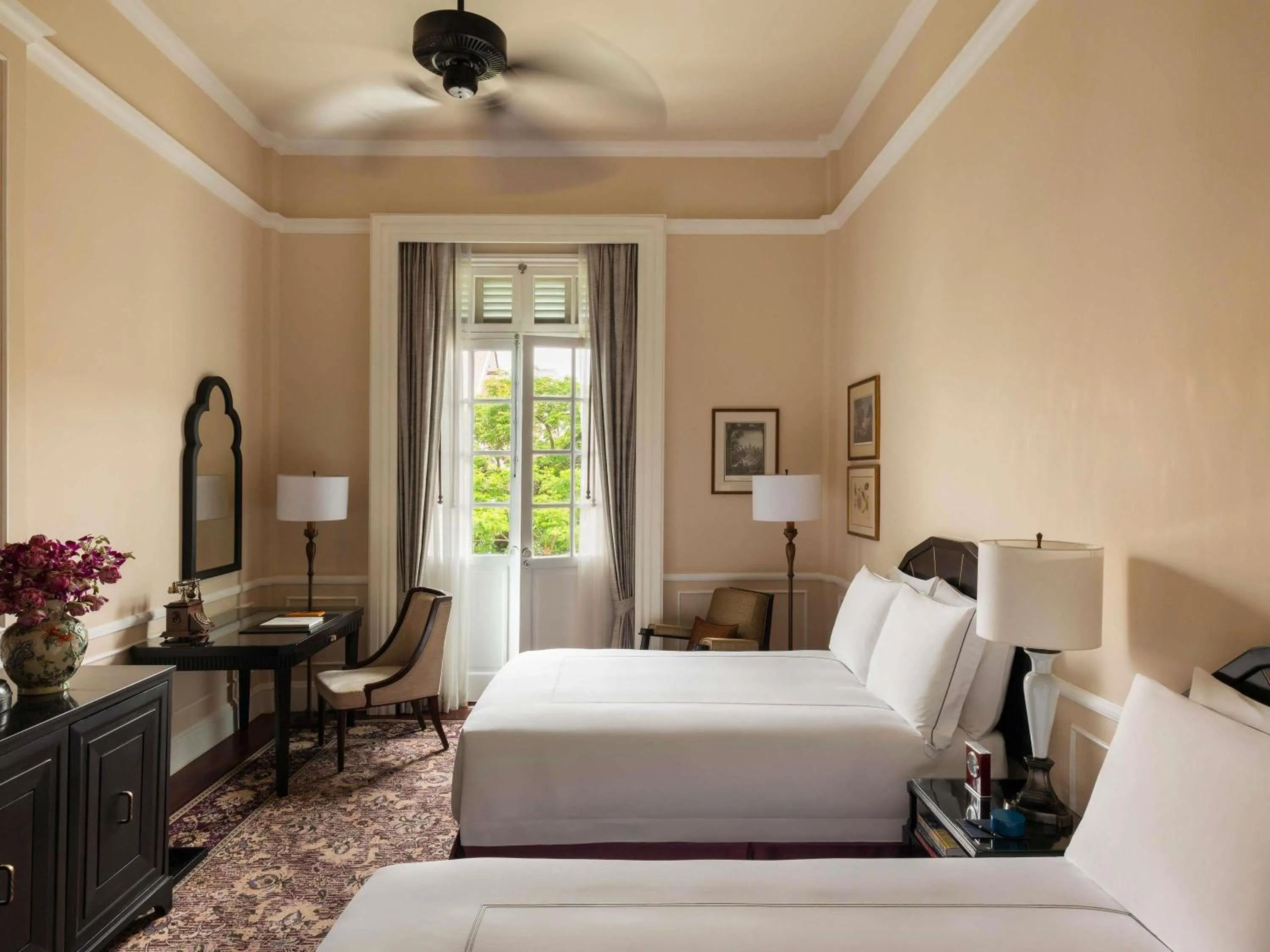 Bedroom, Bed in Raffles Hotel Le Royal