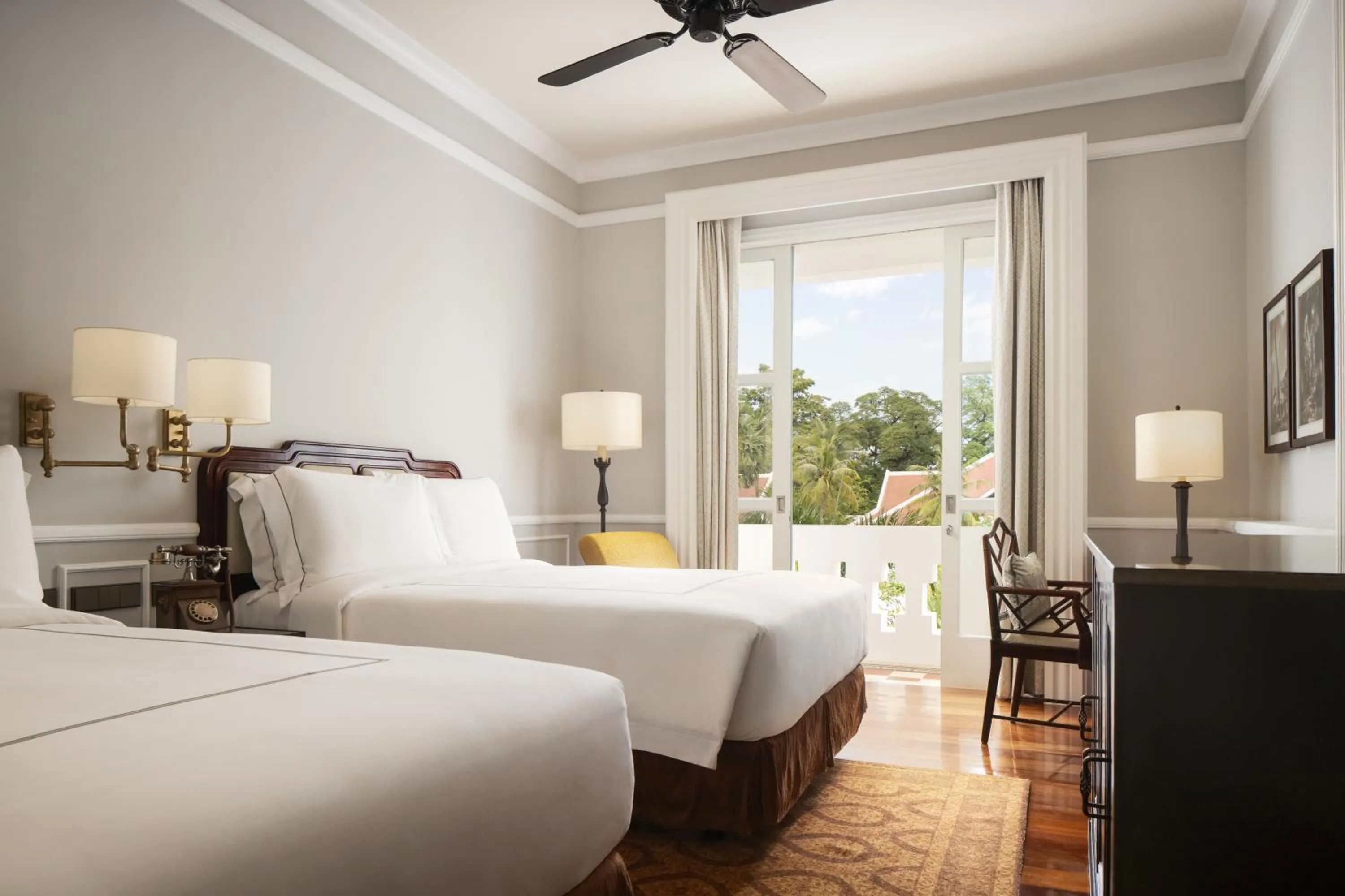 Bed in Raffles Grand Hotel d'Angkor