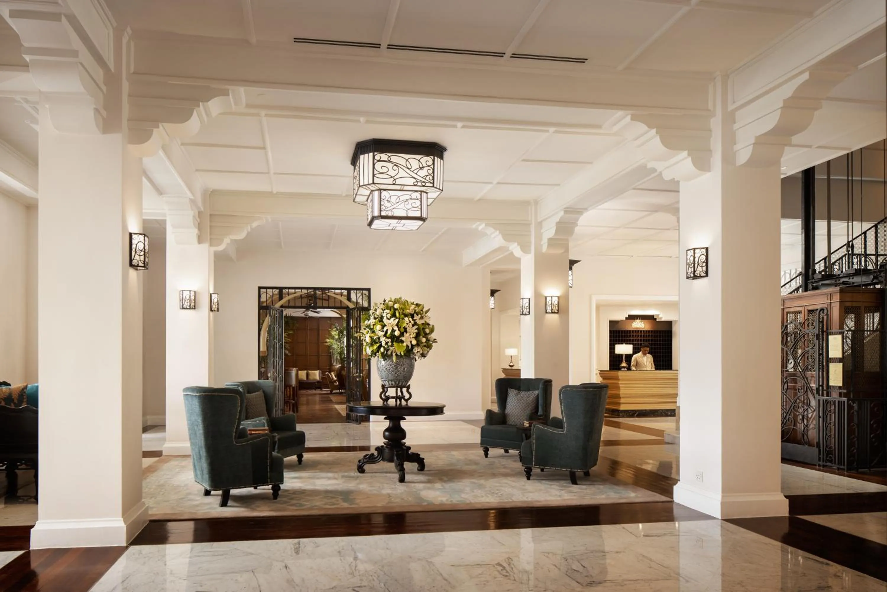 Lobby or reception in Raffles Grand Hotel d'Angkor