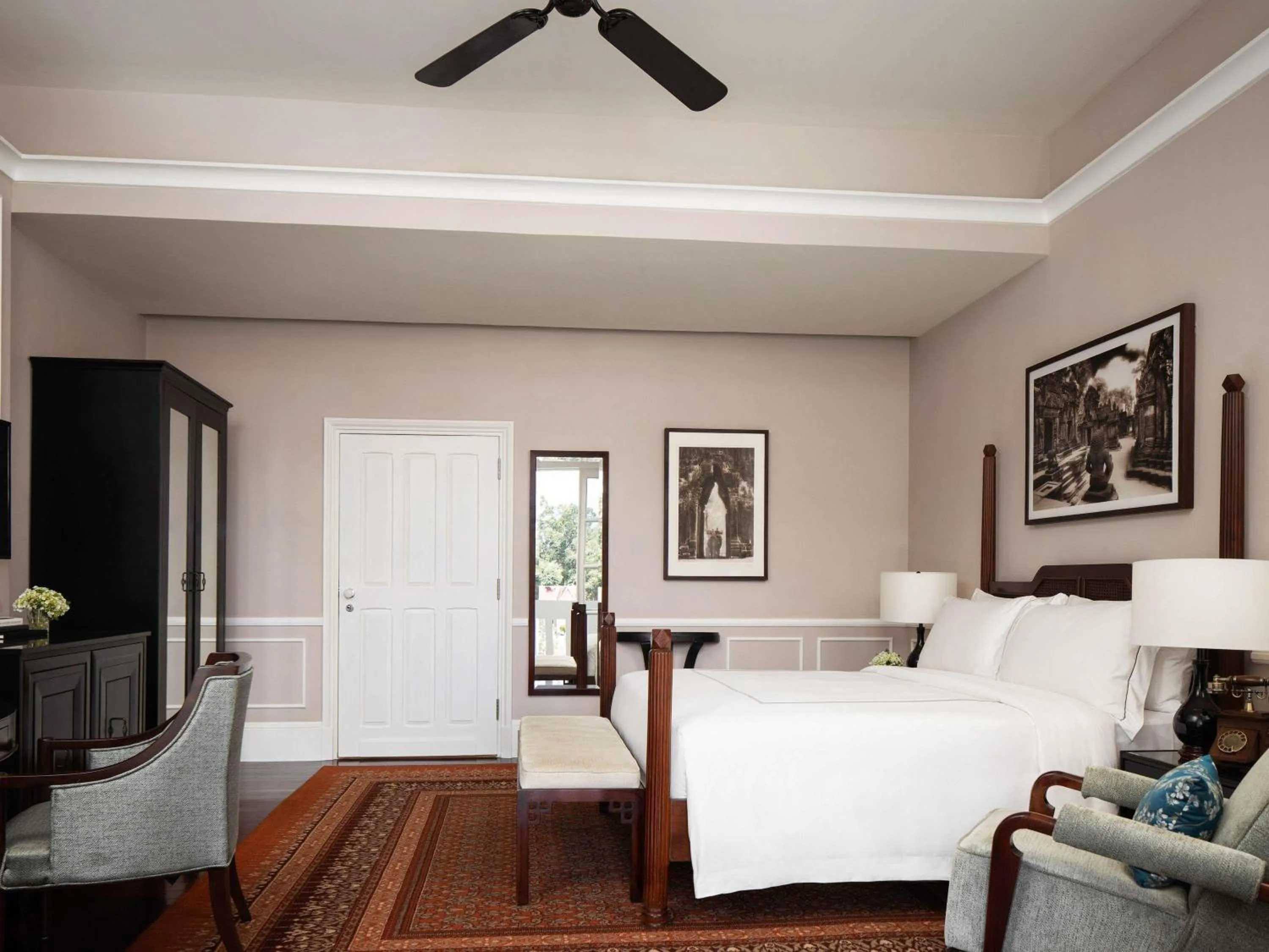 Bedroom, Bed in Raffles Grand Hotel d'Angkor