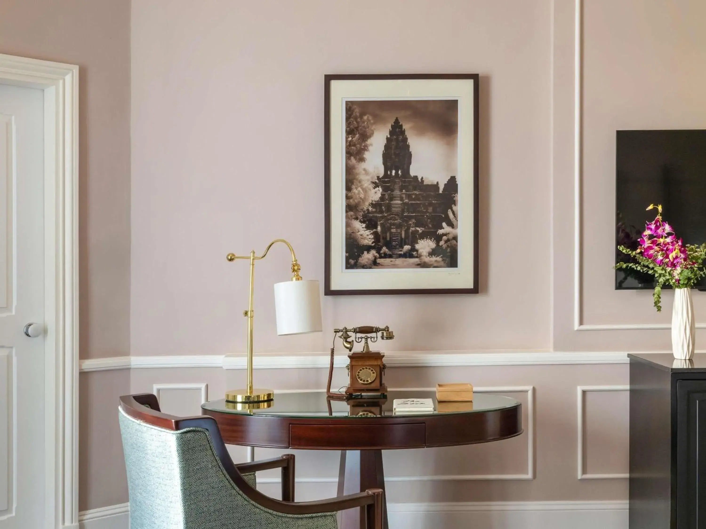 Landmark Room King Bed Pool View in Raffles Grand Hotel d'Angkor Landmark Room King Bed Pool View in Raffles Grand Hotel d'Angkor