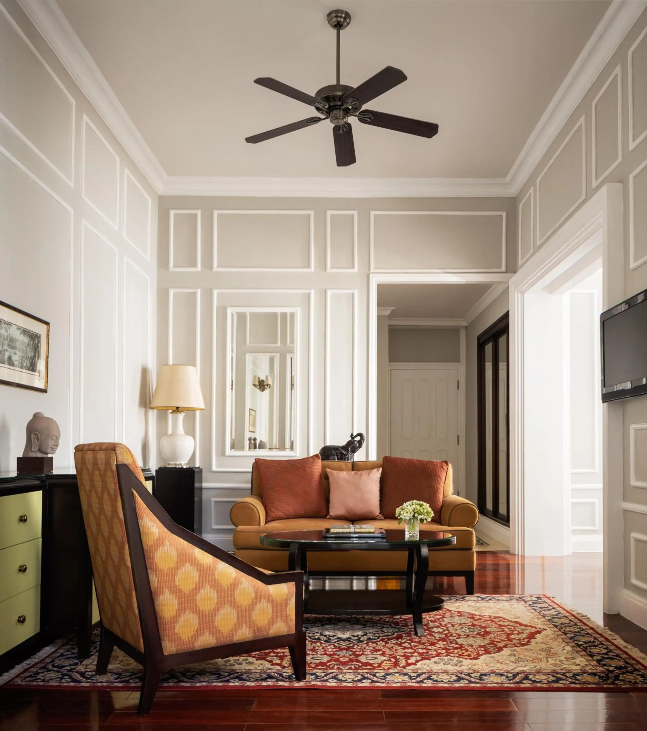 Living room in Raffles Grand Hotel d'Angkor