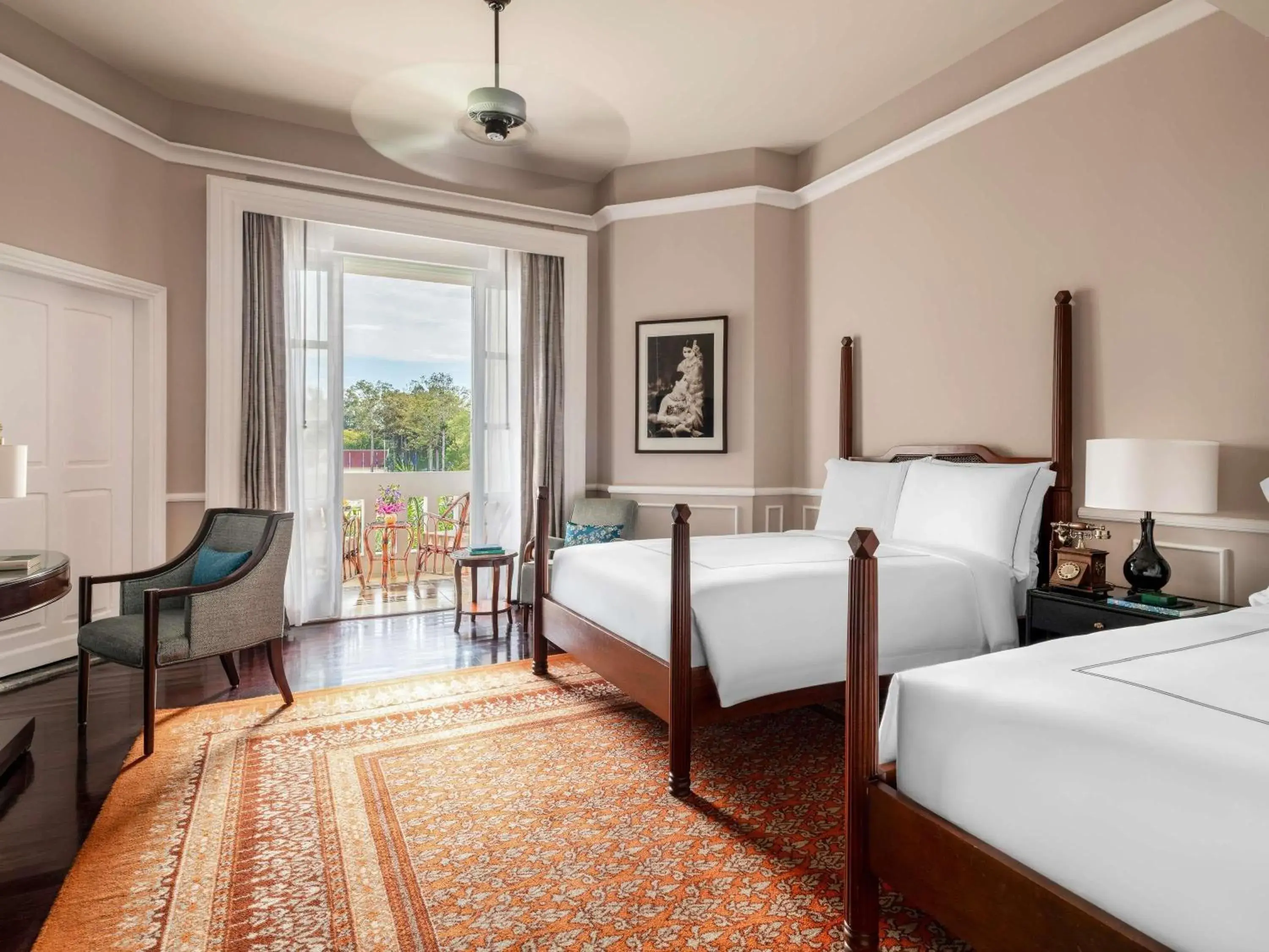 Landmark Twin Room with Pool View in Raffles Grand Hotel d'Angkor Landmark Twin Room with Pool View in Raffles Grand Hotel d'Angkor