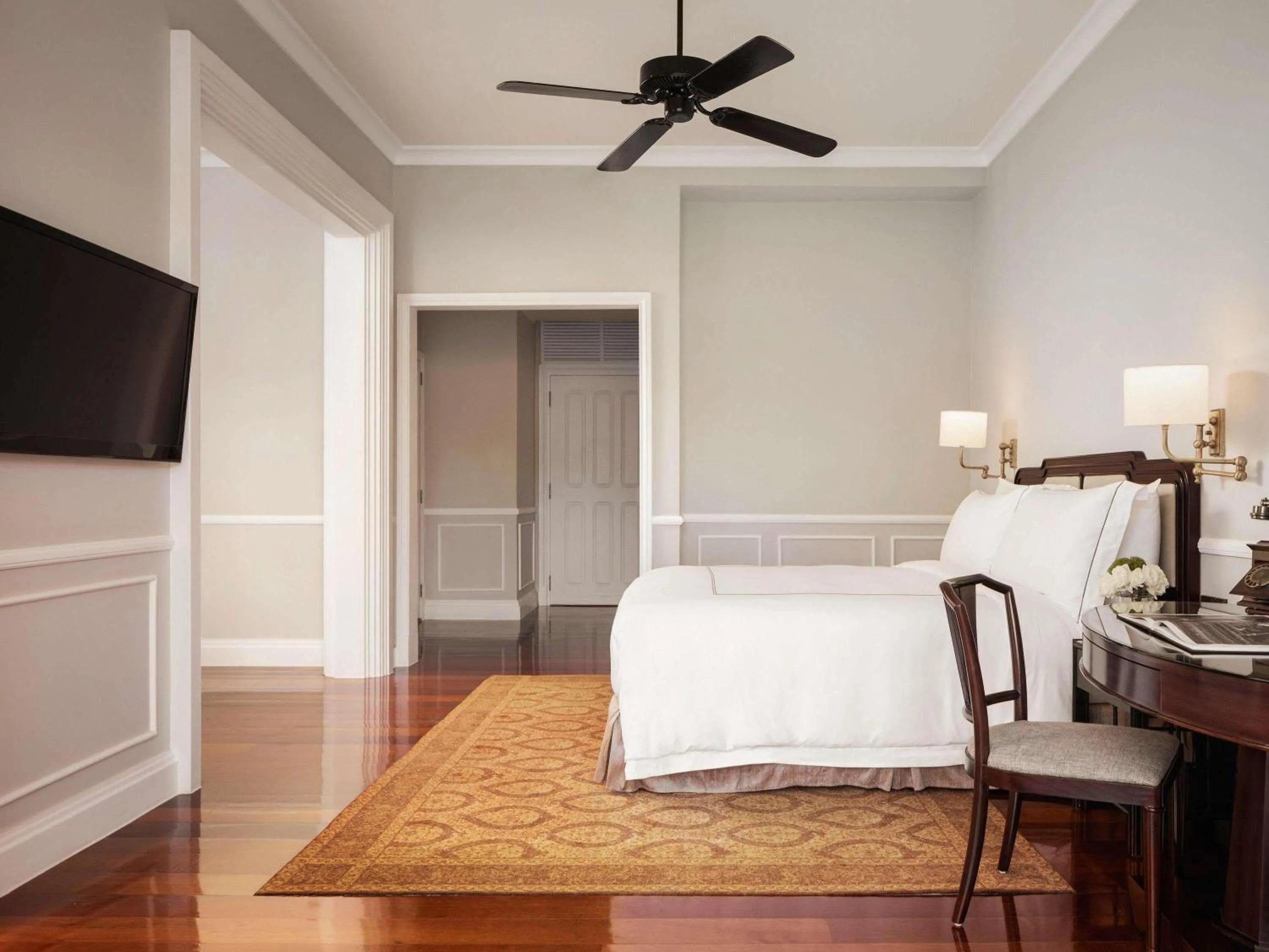 Bedroom, Bed in Raffles Grand Hotel d'Angkor