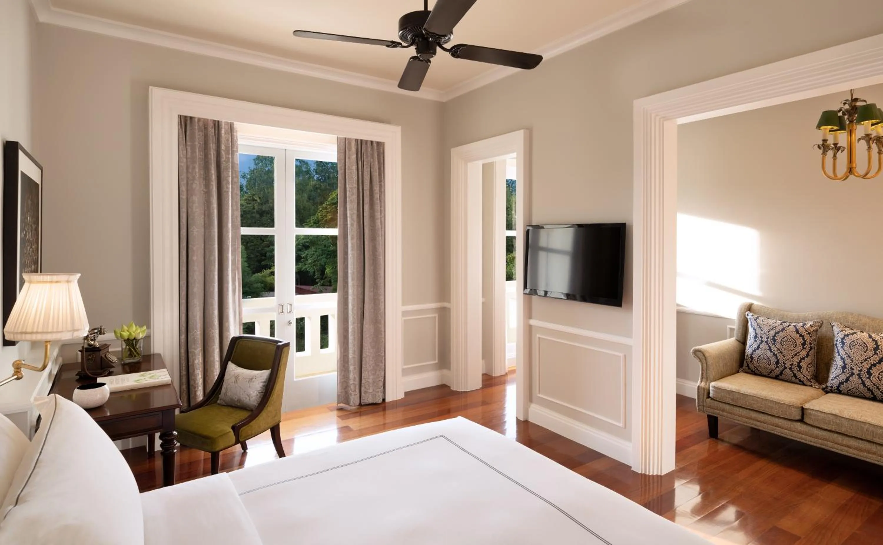 Bedroom, Bed in Raffles Grand Hotel d'Angkor