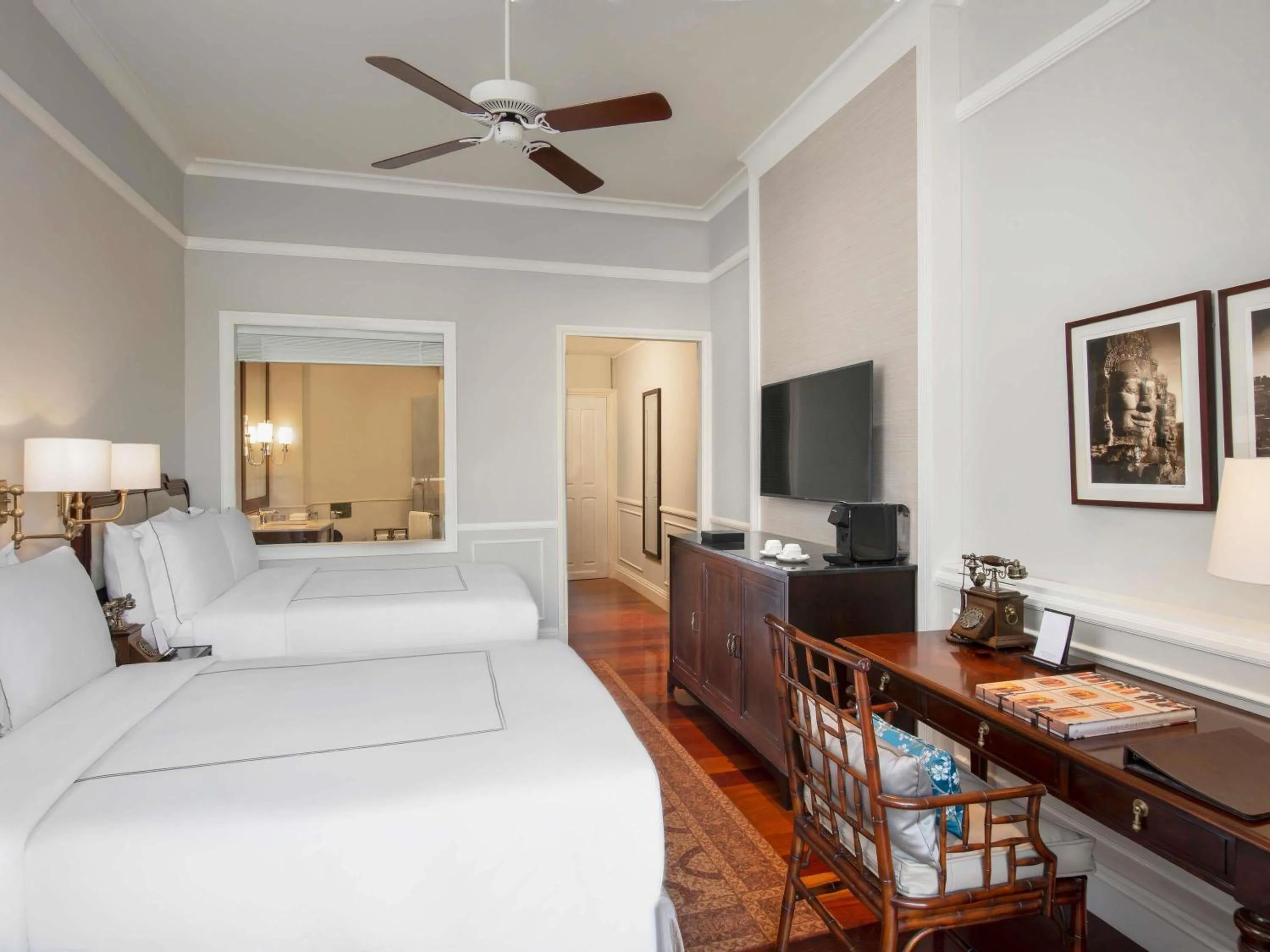 Bedroom, Bed in Raffles Grand Hotel d'Angkor