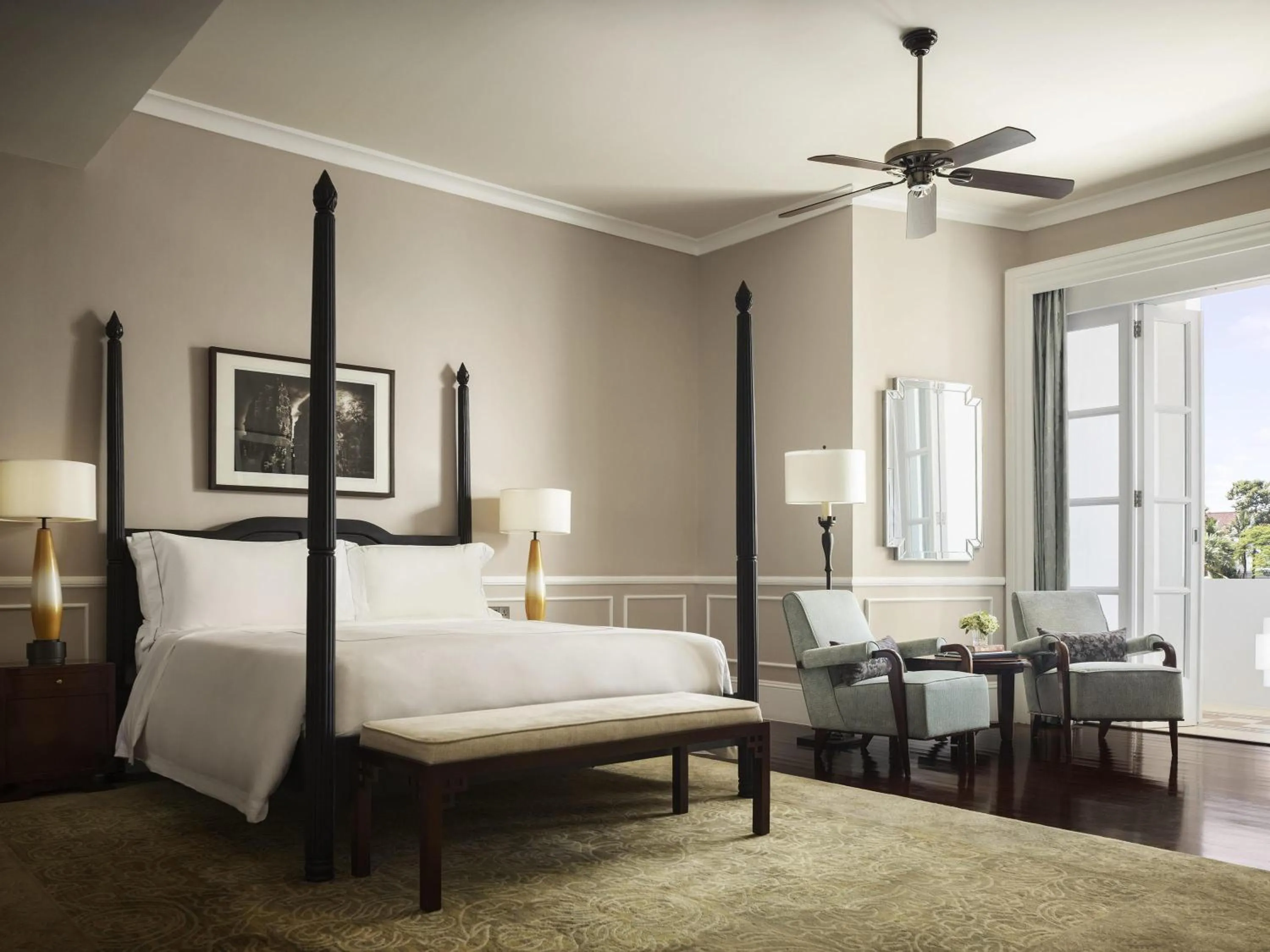 Photo of the whole room, Bed in Raffles Grand Hotel d'Angkor