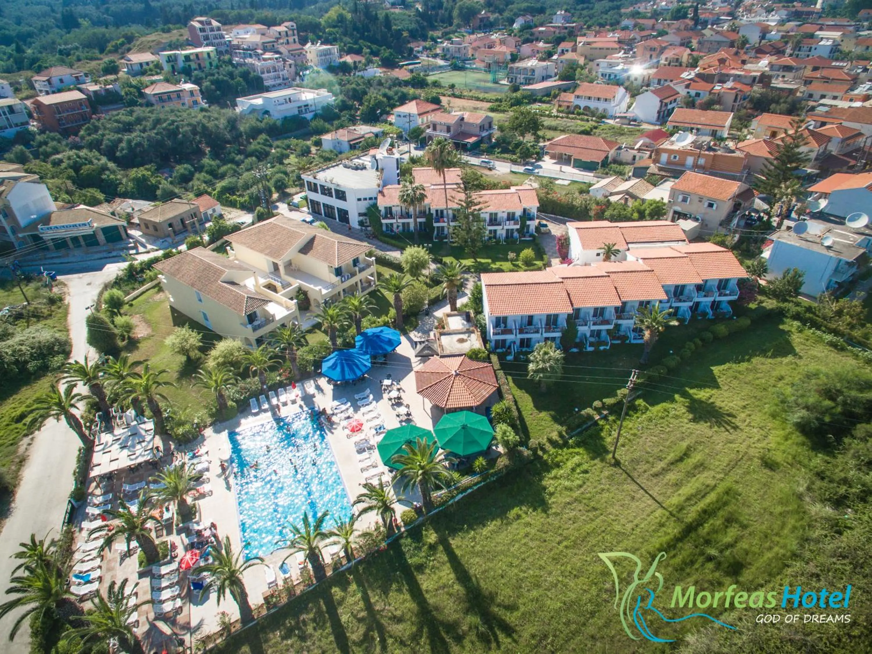 Bird's eye view in Morfeas Hotel