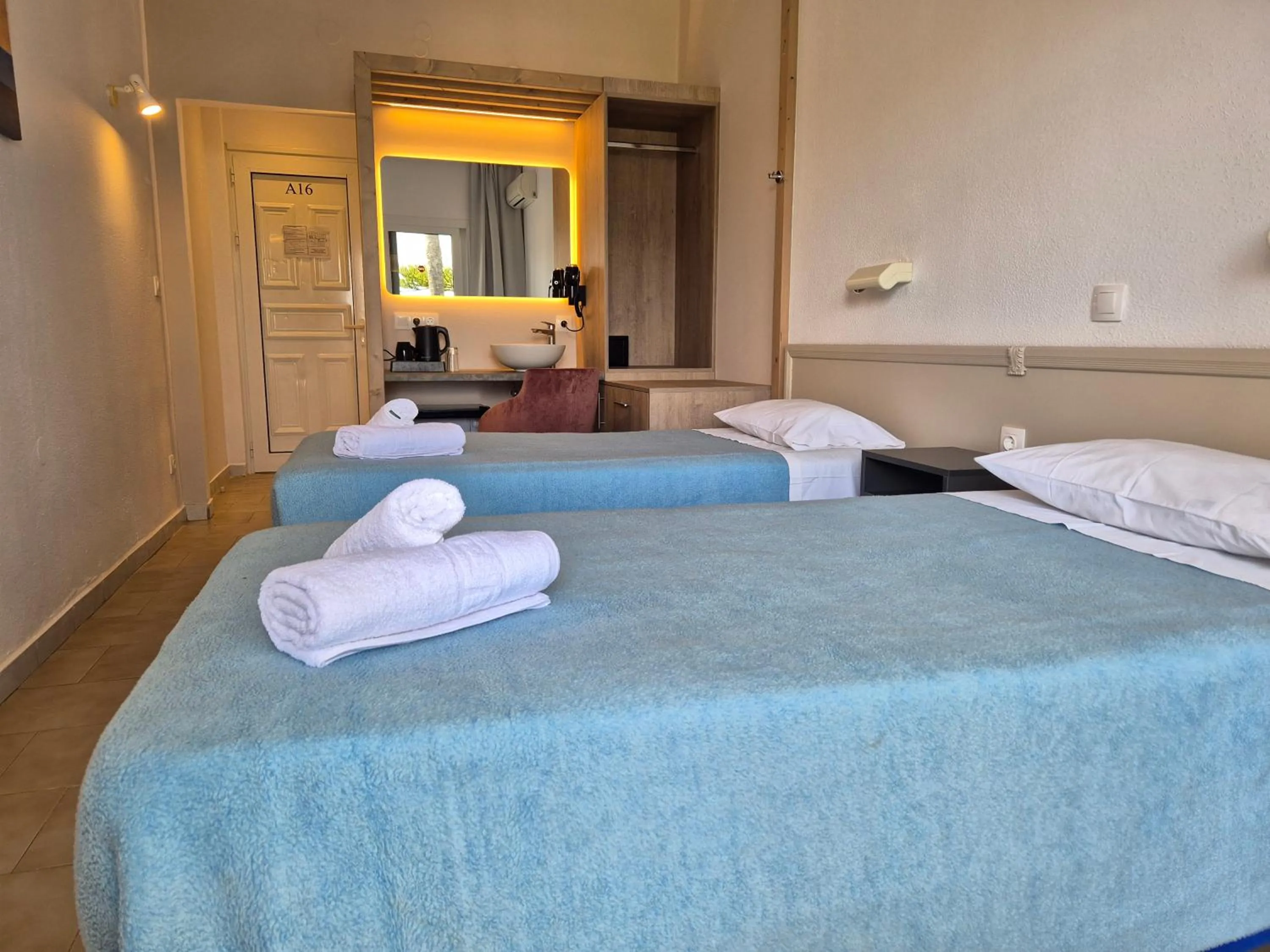 Bed in Morfeas Hotel