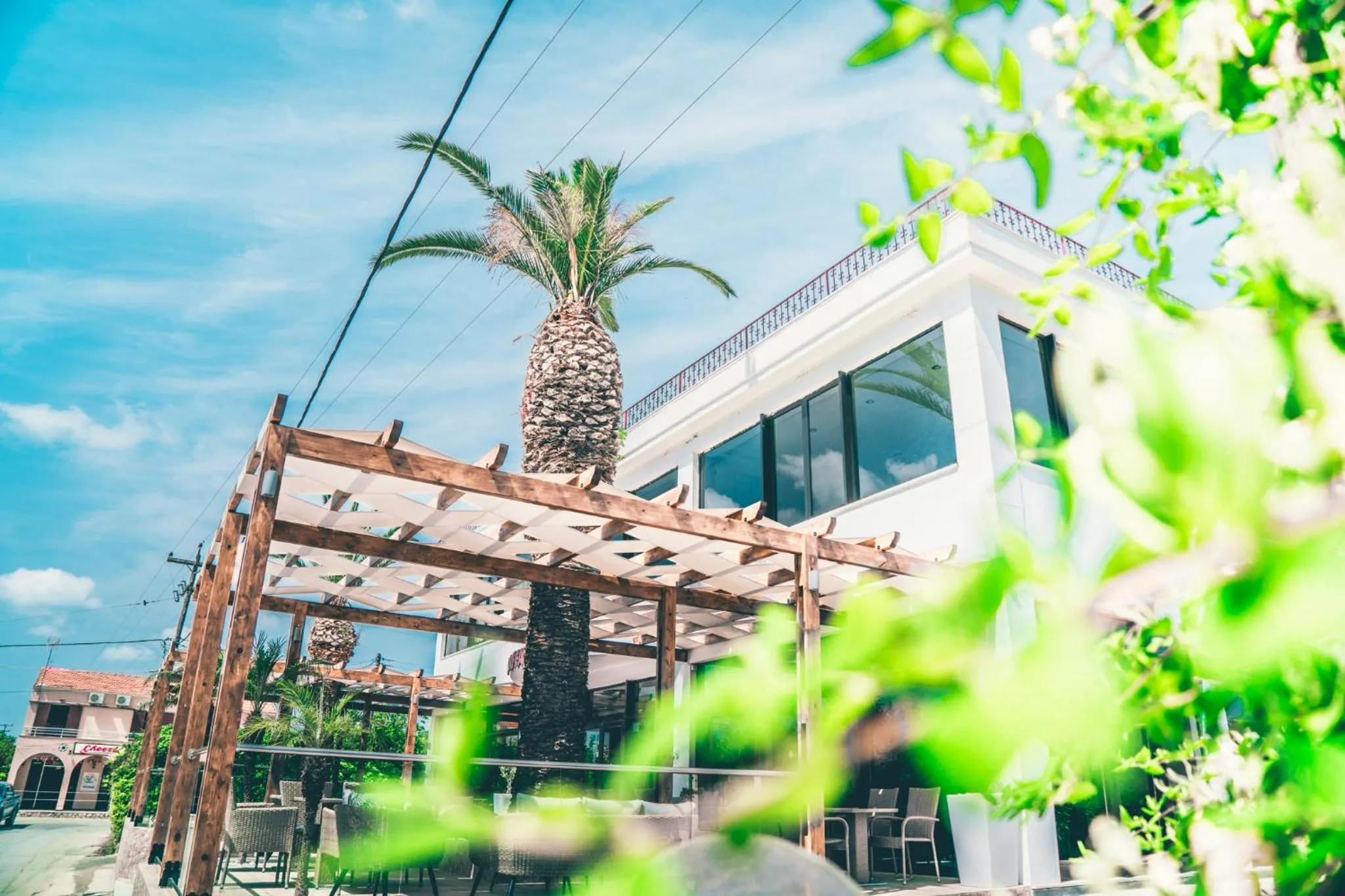 Facade/entrance in Morfeas Hotel