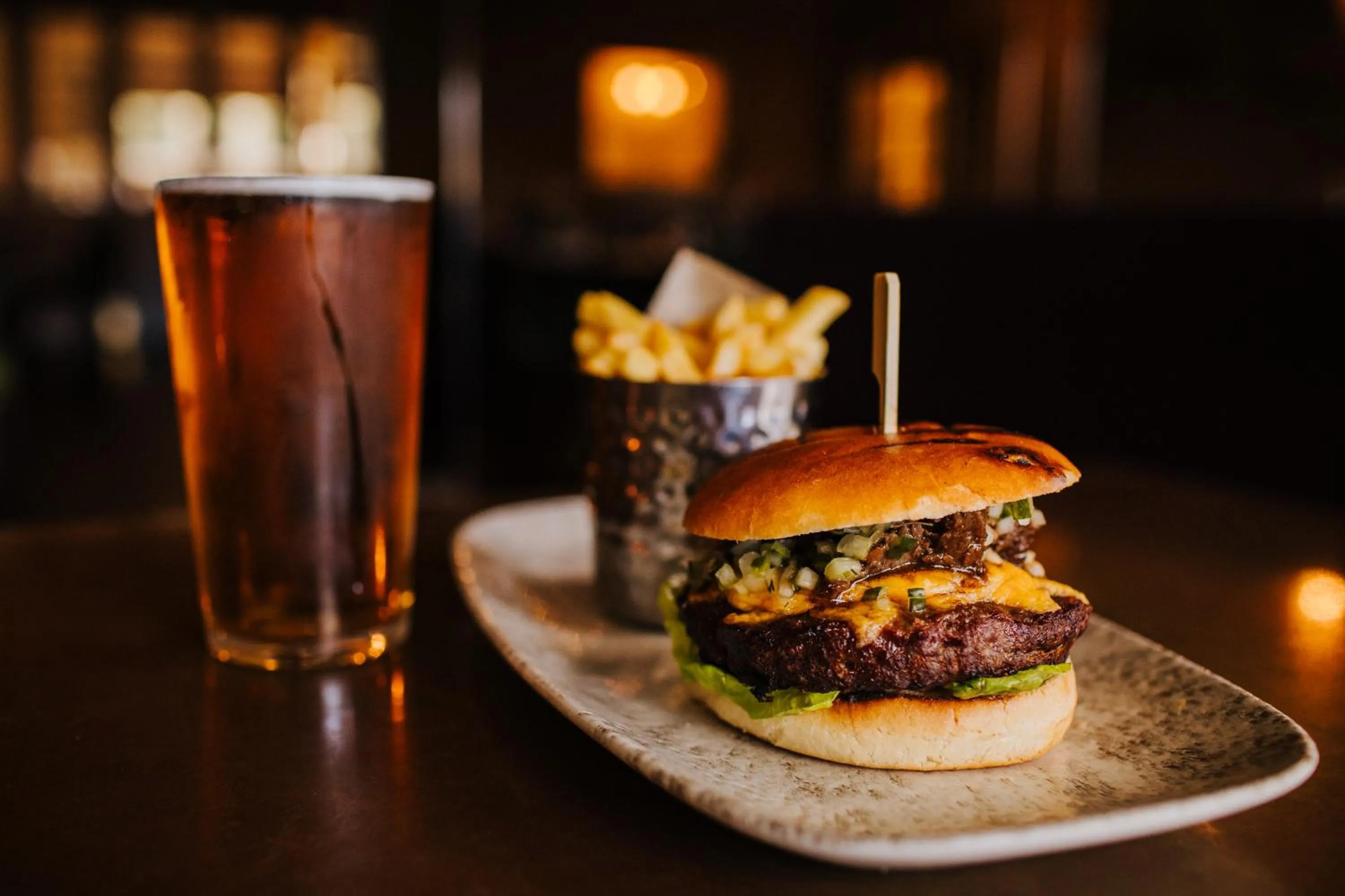 Dinner in The Devil's Punchbowl Hotel