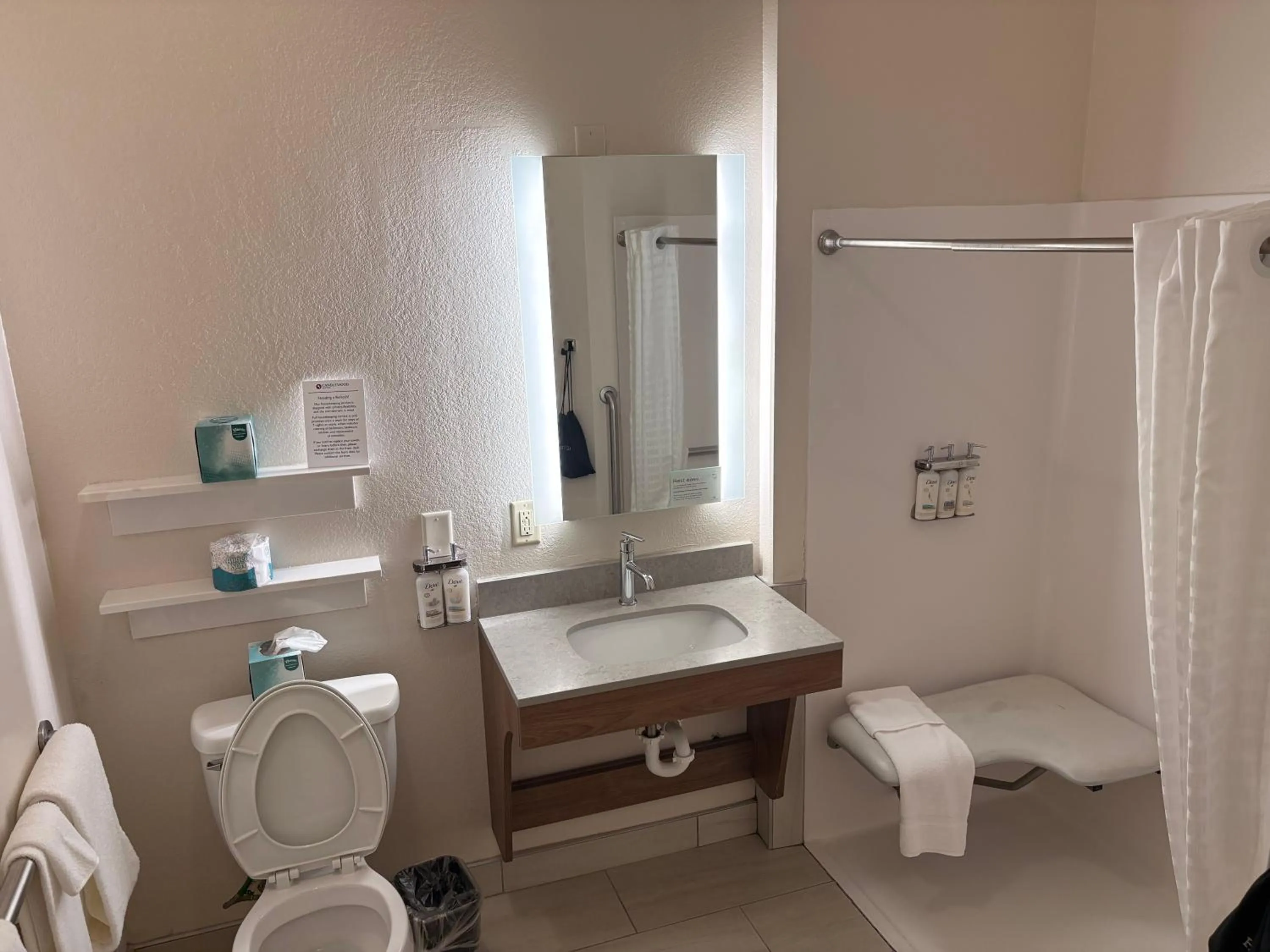 Bathroom in Candlewood Suites Longview by IHG
