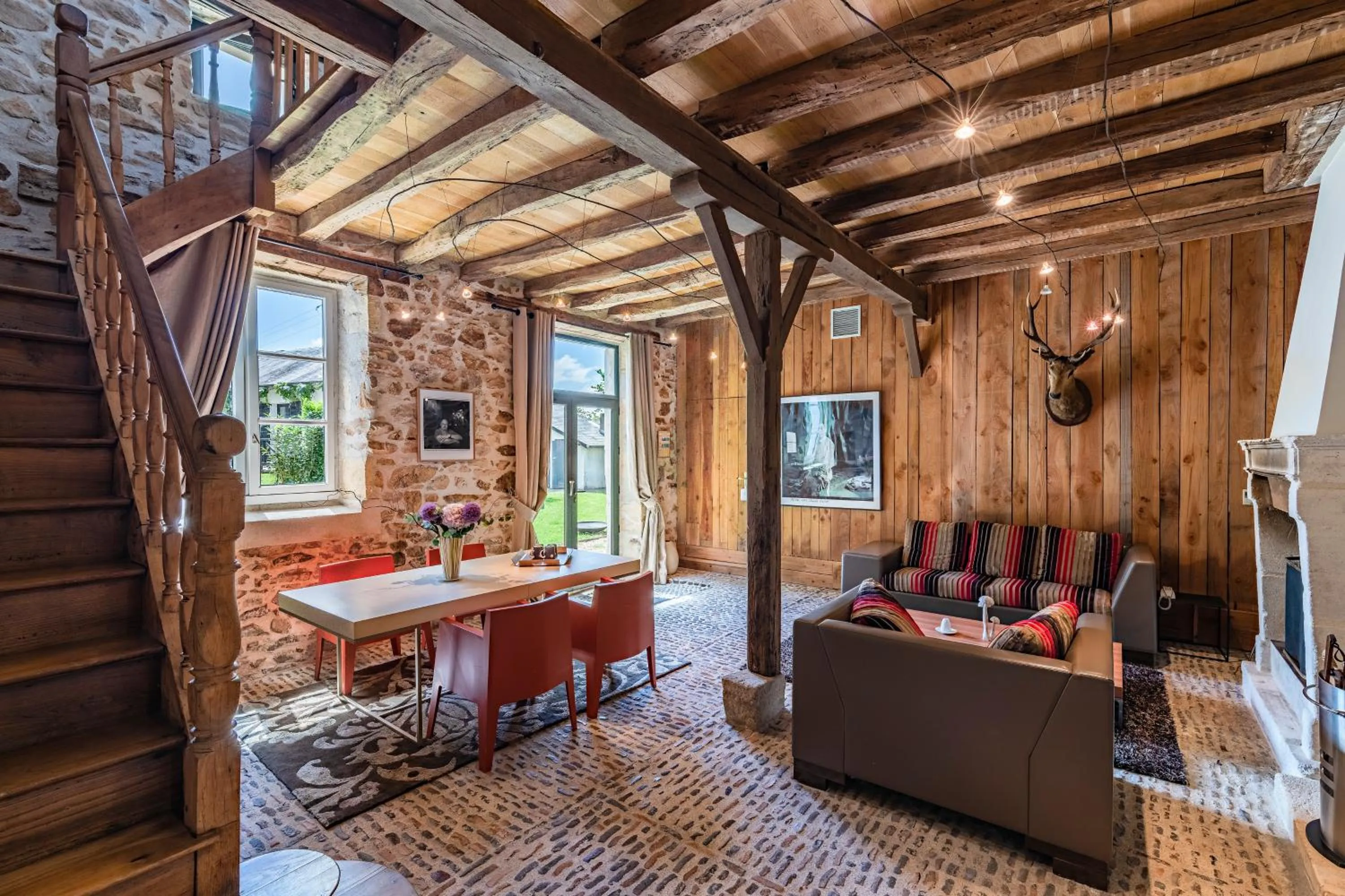 Living room in La Chapelle Saint Martin