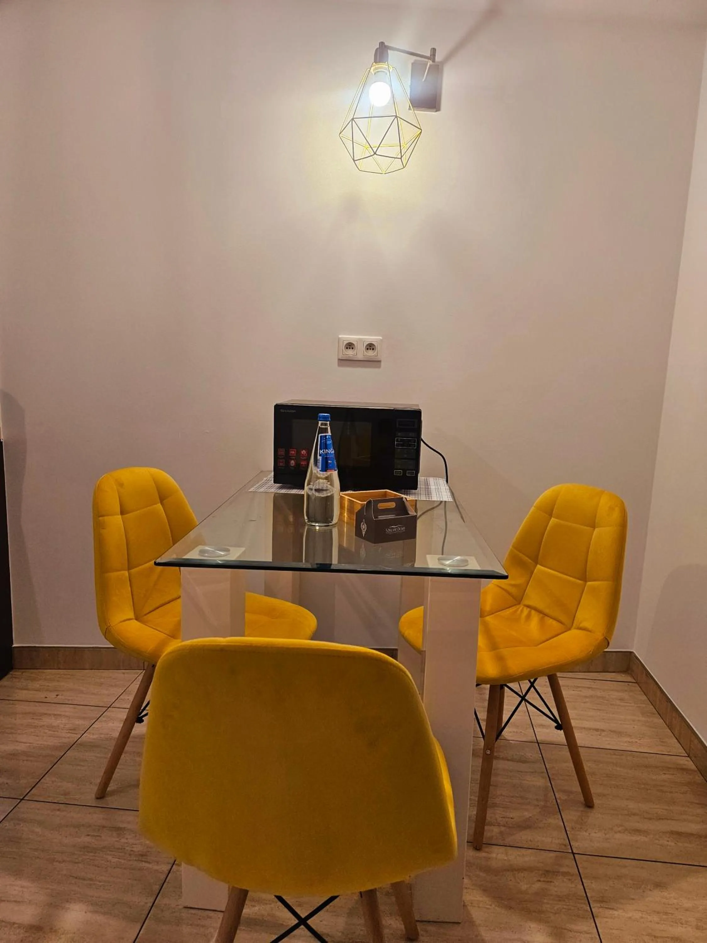 Seating area in Szklane Domy