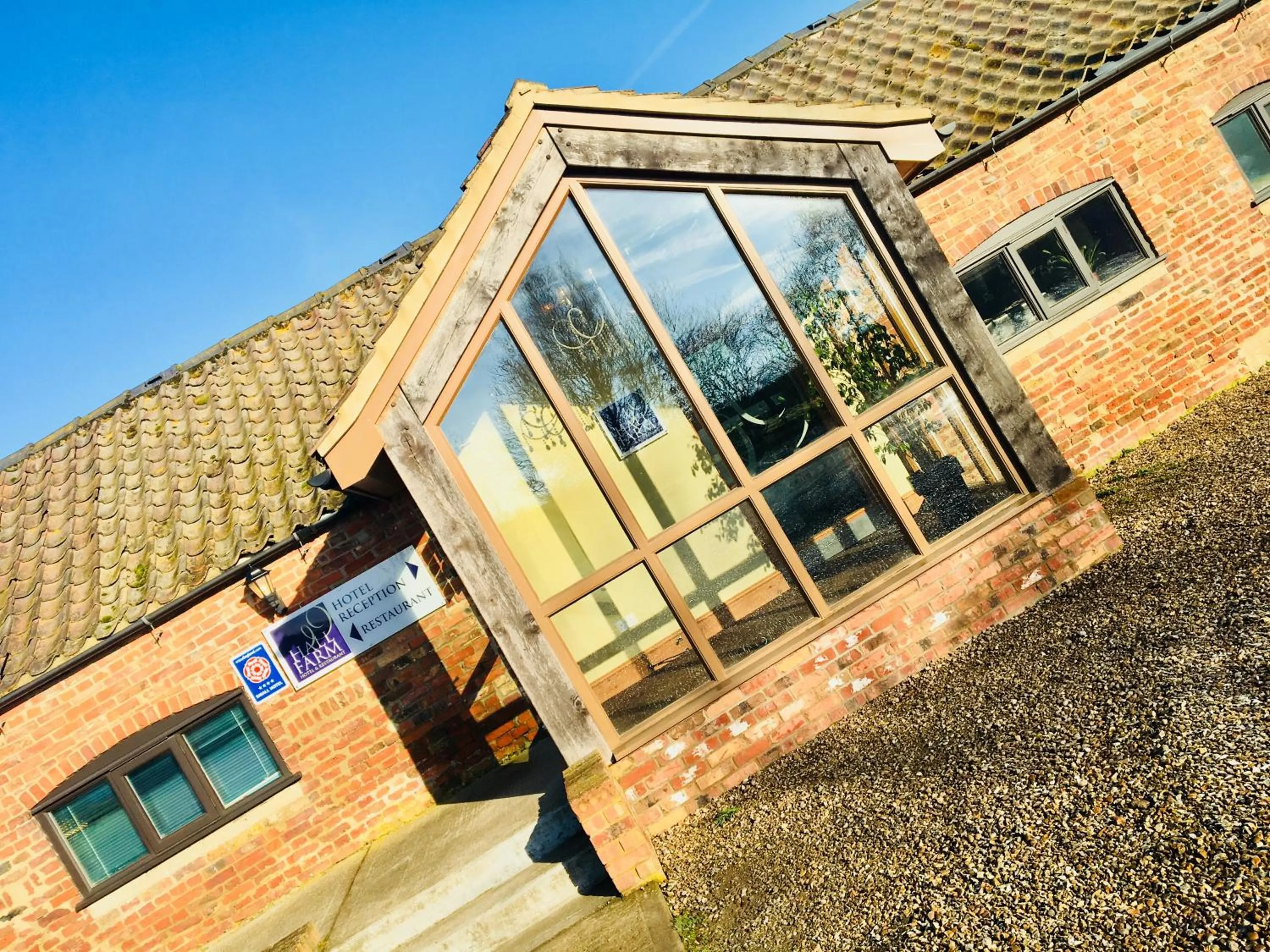 Facade/entrance in Hall Farm Hotel And Restaurant