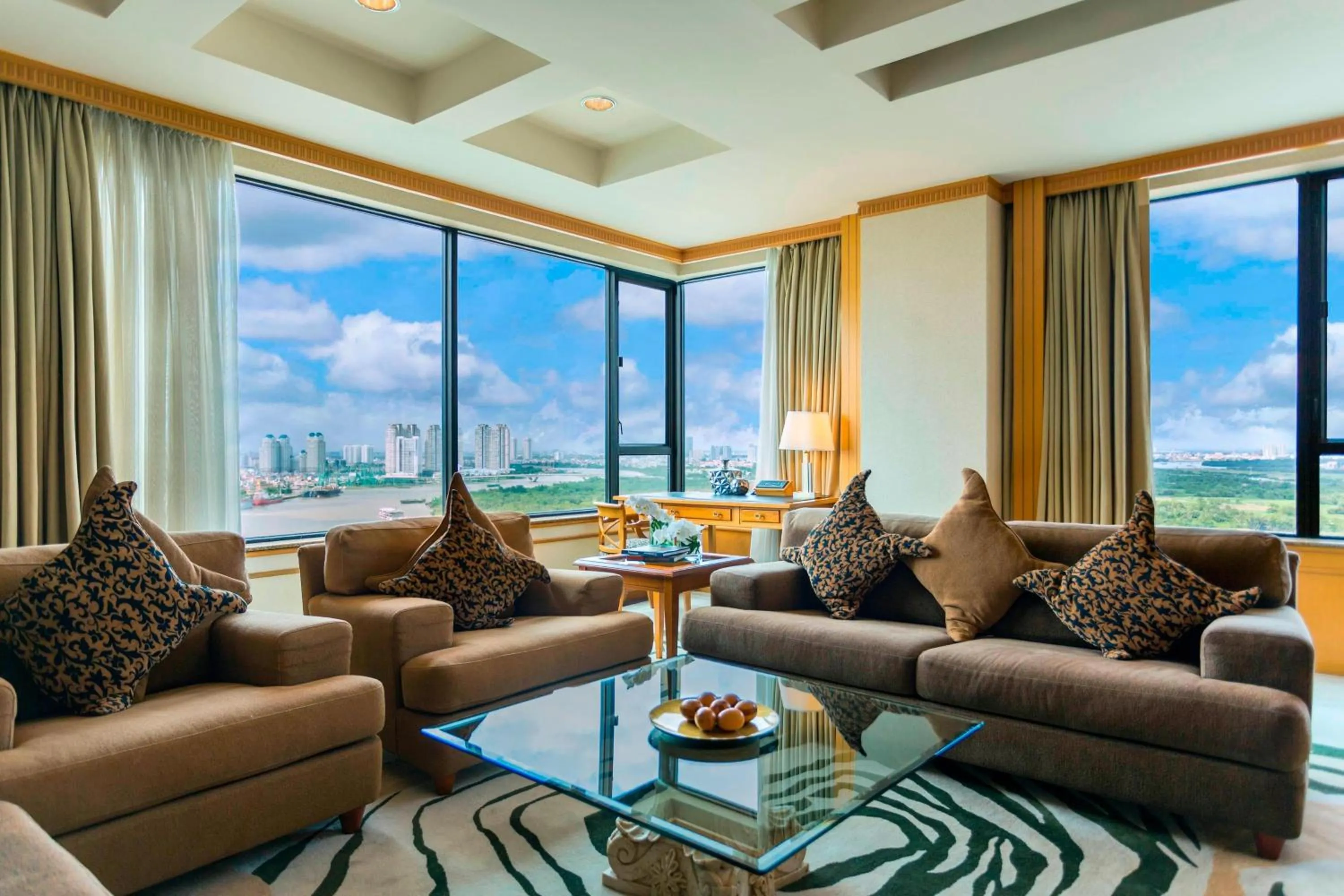 Living room in Renaissance Riverside Hotel Saigon