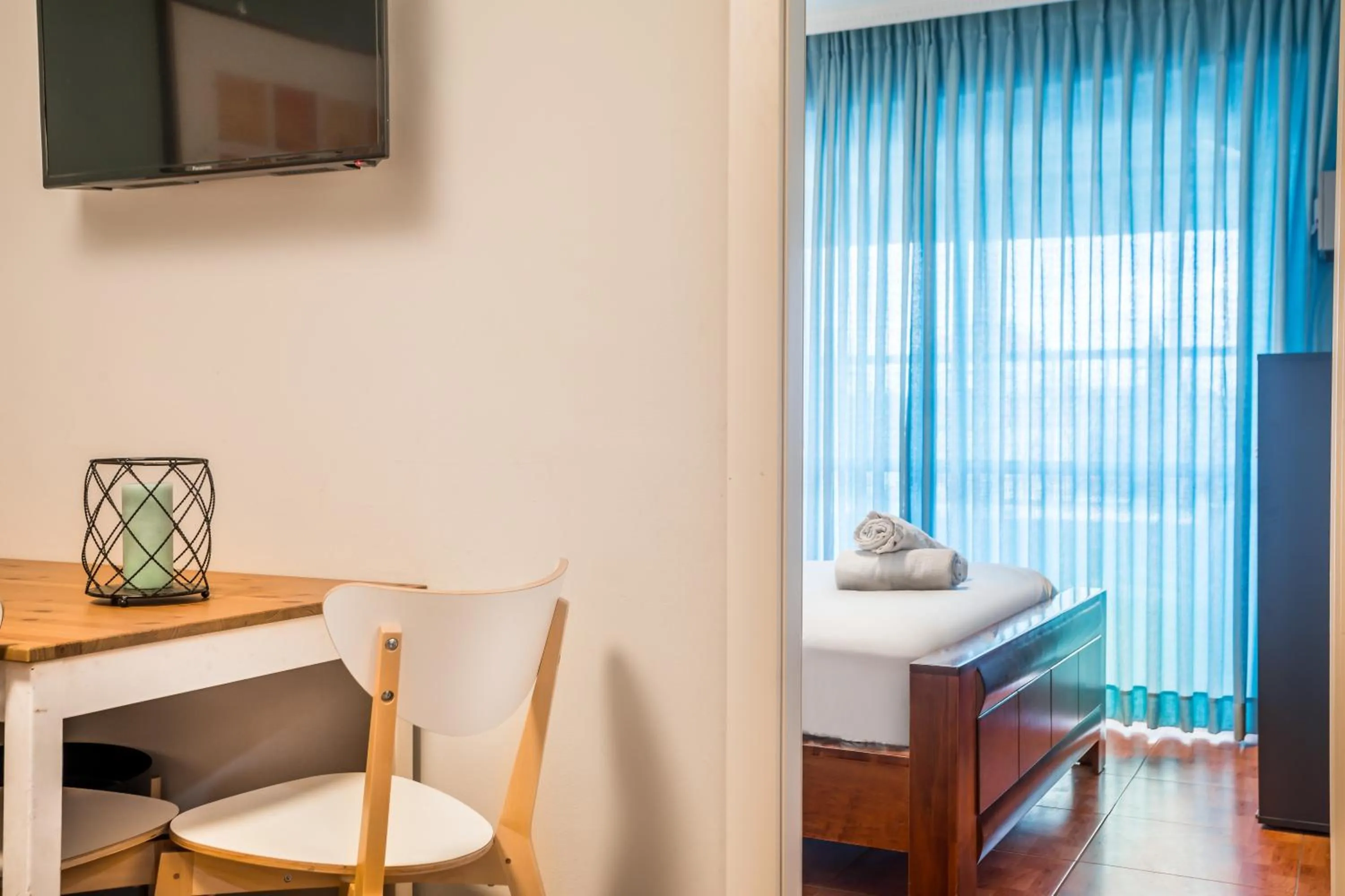 TV and multimedia, Bed in Avital Hotel