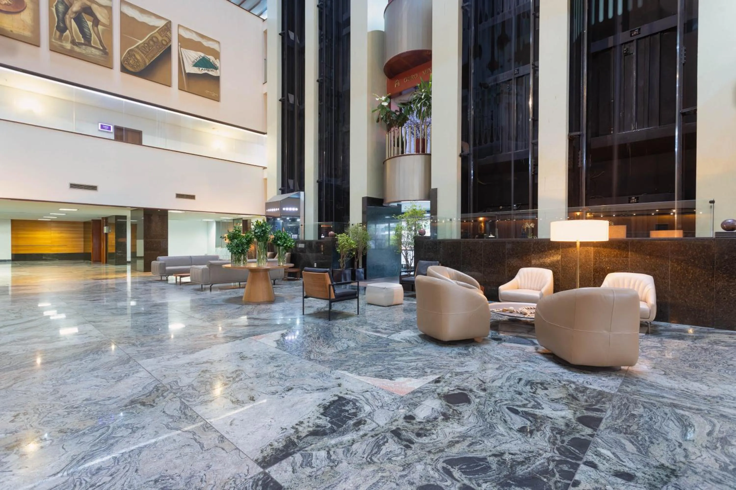 Lobby or reception in Ouro Minas Hotel Belo Horizonte, Dolce by Wyndham