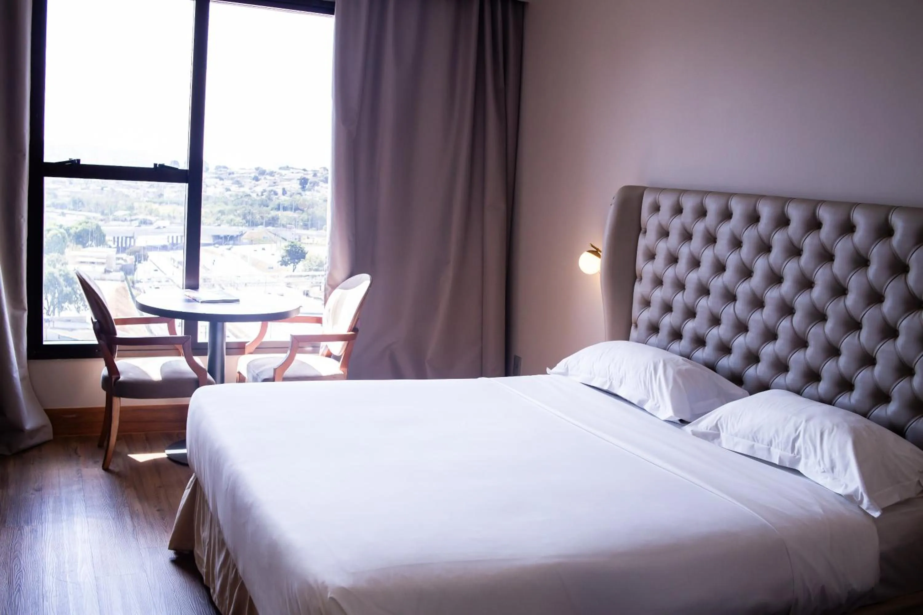 Bed in Ouro Minas Hotel Belo Horizonte, Dolce by Wyndham