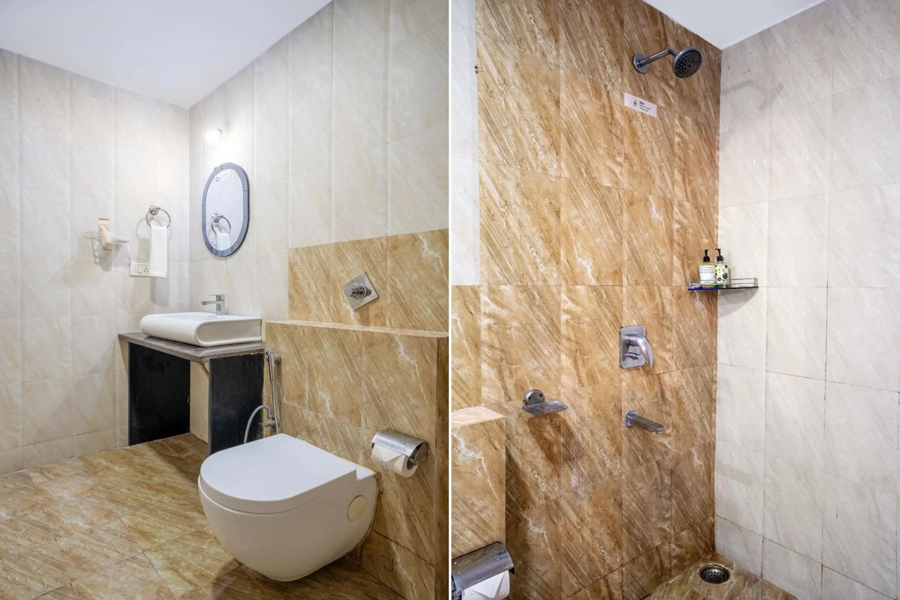 Bathroom in Treebo Srico, Banjara Hills