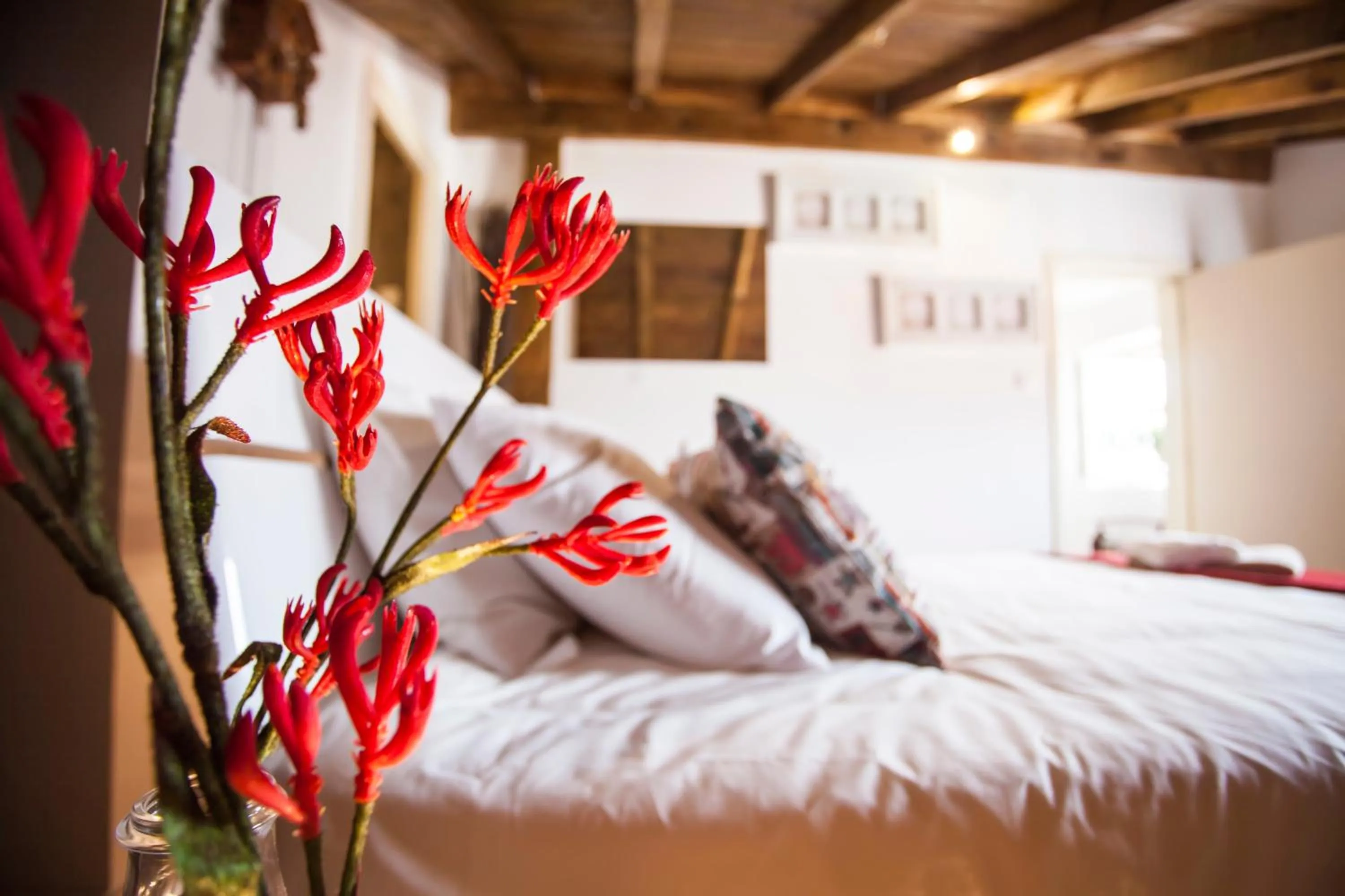 Decorative detail, Bed in Lisbon Inn Bica Suites