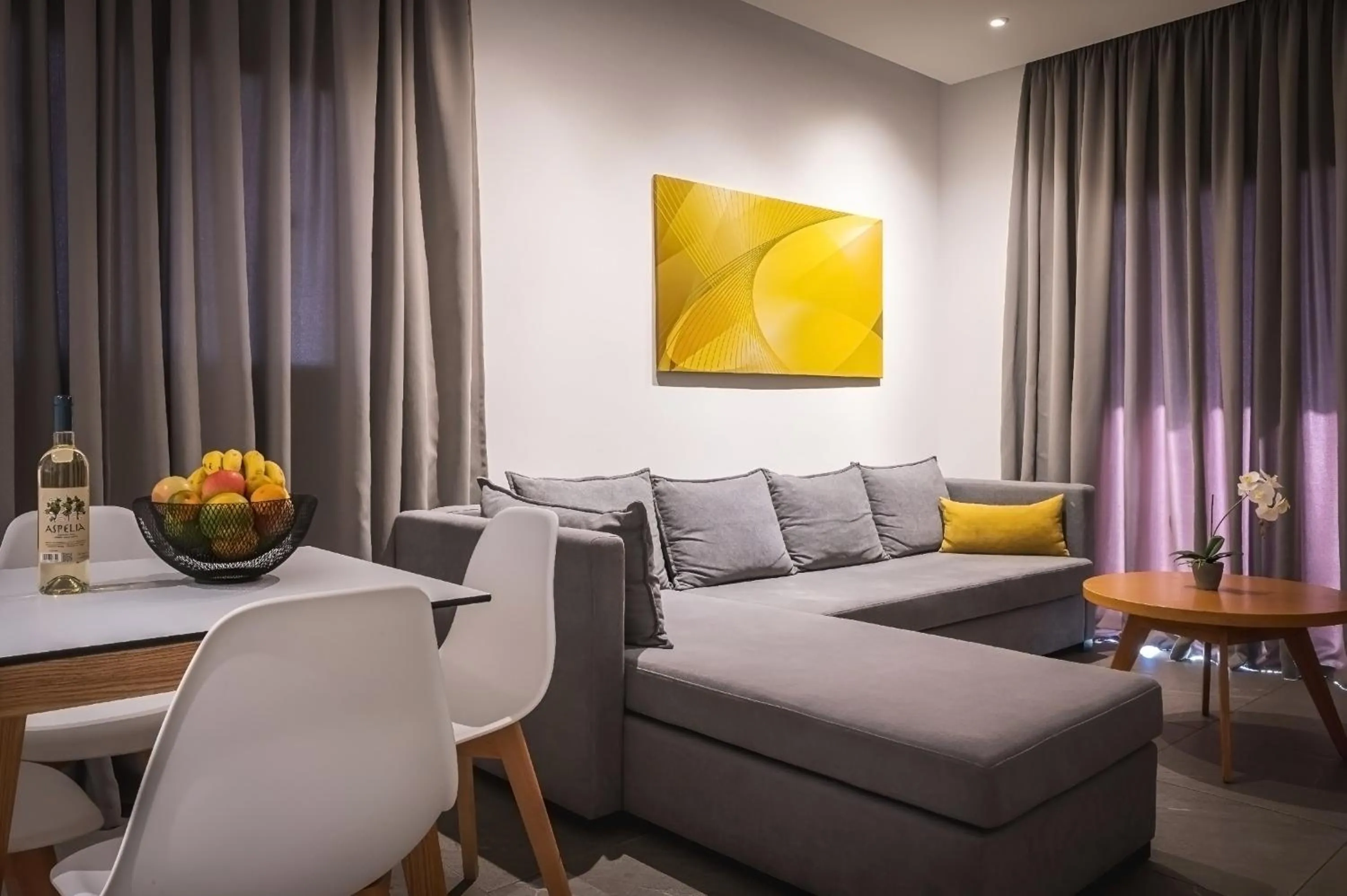 Living room in Kefalos Damon Hotel Apartments