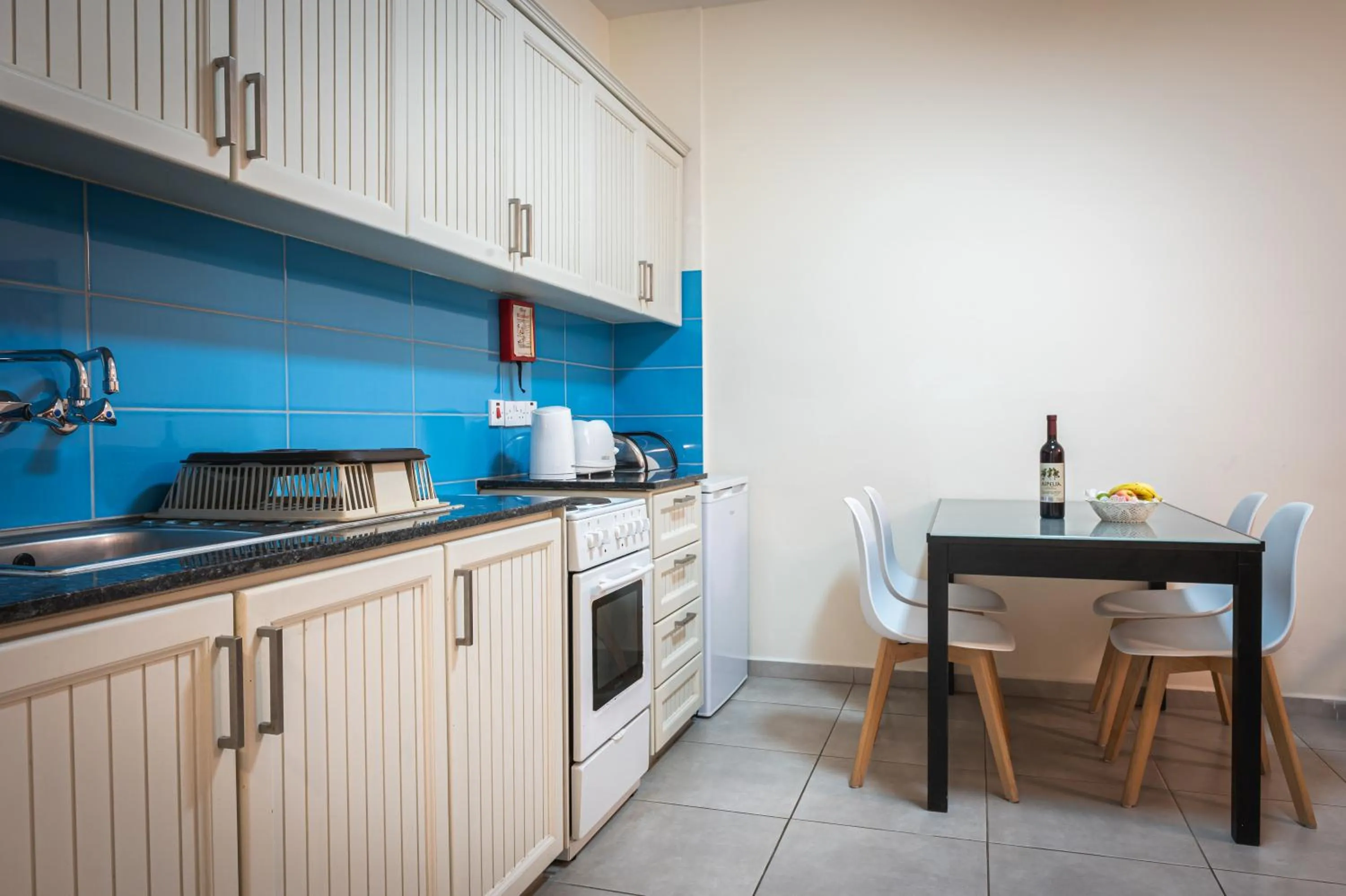 Kitchen or kitchenette in Kefalos Damon Hotel Apartments